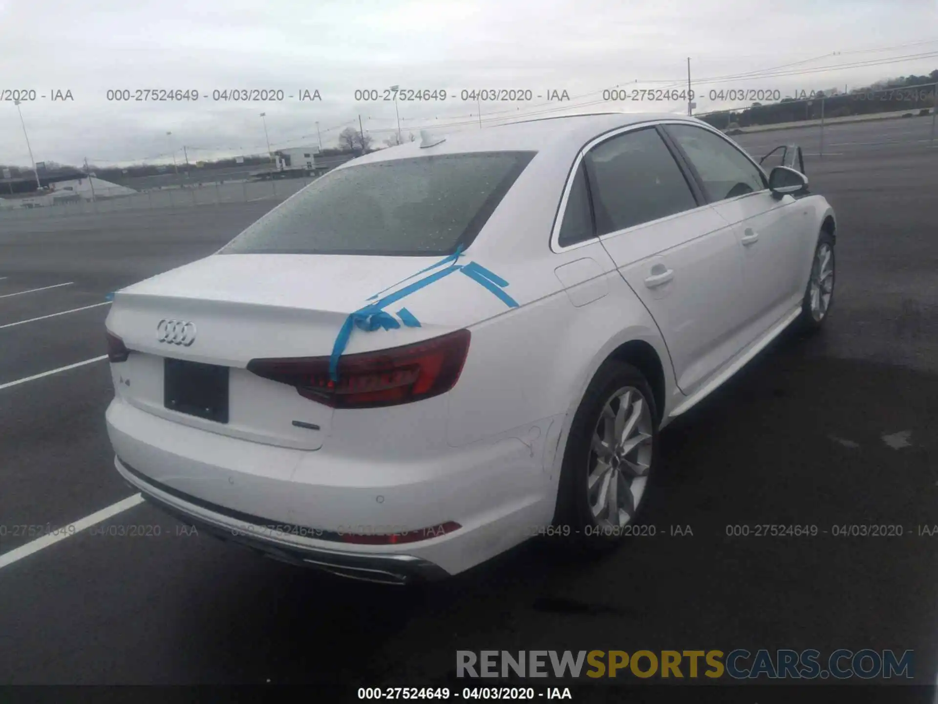 4 Фотография поврежденного автомобиля WAUENAF42KA115667 AUDI A4 2019