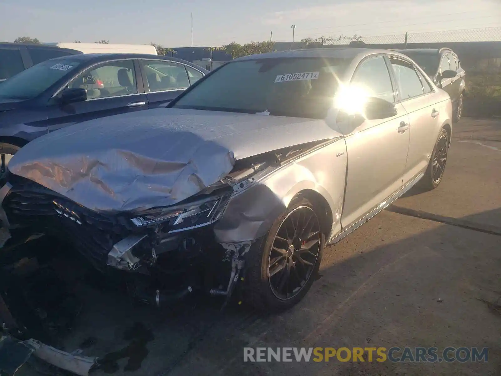 2 Photograph of a damaged car WAUENAF42KA117046 AUDI A4 2019