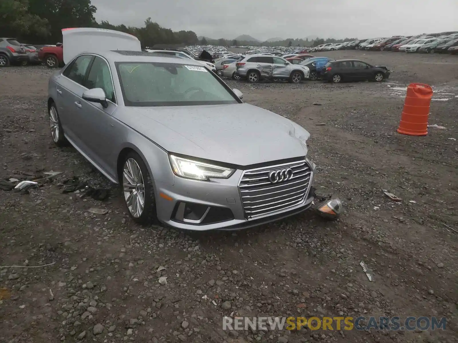 1 Photograph of a damaged car WAUENAF42KN006473 AUDI A4 2019