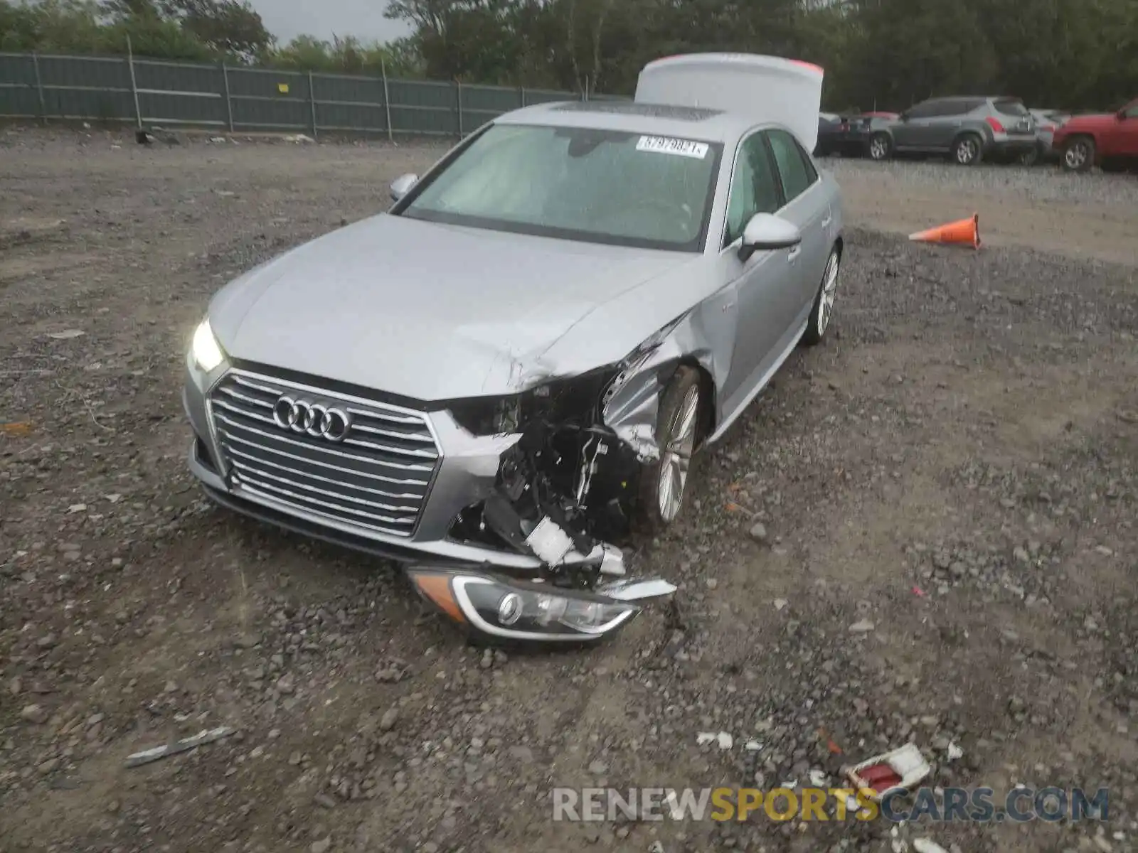 2 Photograph of a damaged car WAUENAF42KN006473 AUDI A4 2019