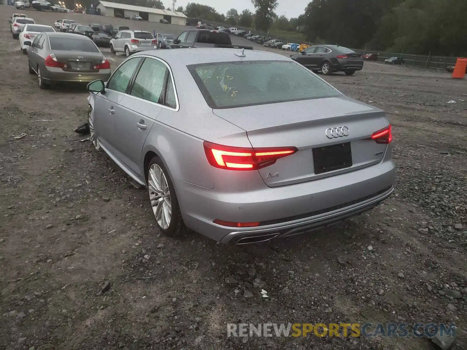 3 Photograph of a damaged car WAUENAF42KN006473 AUDI A4 2019