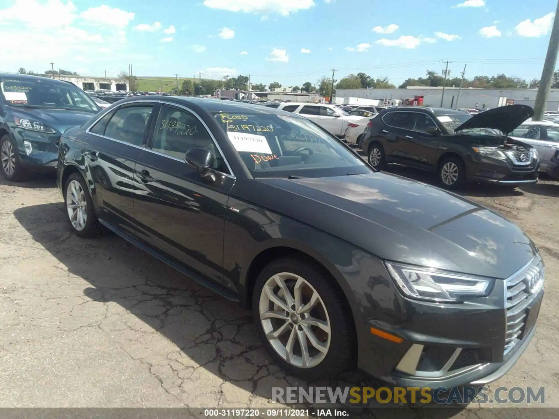 1 Photograph of a damaged car WAUENAF42KN007767 AUDI A4 2019