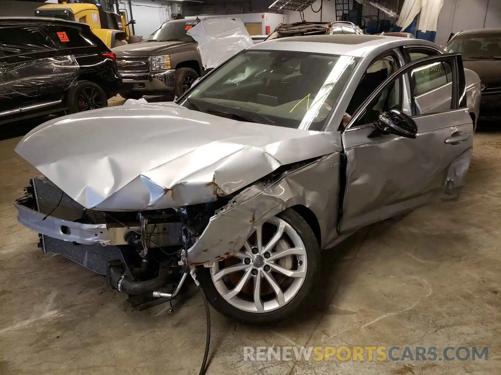 2 Photograph of a damaged car WAUENAF42KN008109 AUDI A4 2019