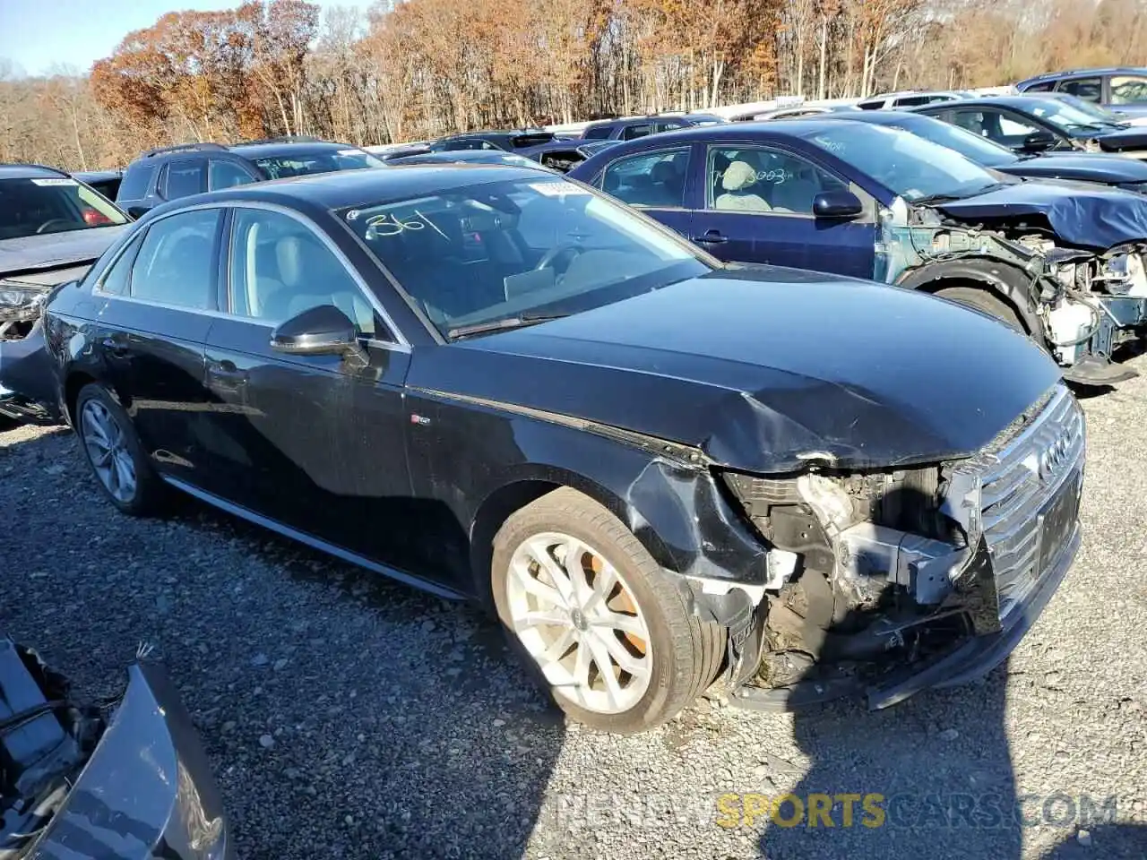 4 Photograph of a damaged car WAUENAF42KN012905 AUDI A4 2019