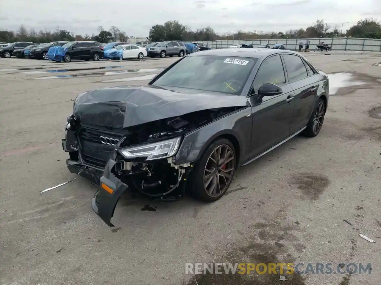 2 Photograph of a damaged car WAUENAF42KN019918 AUDI A4 2019