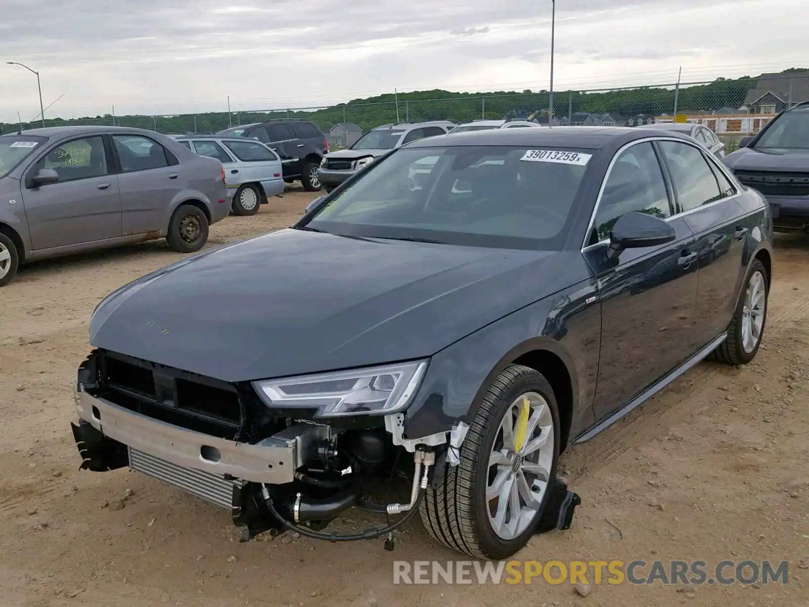 2 Photograph of a damaged car WAUENAF43KA002584 AUDI A4 2019