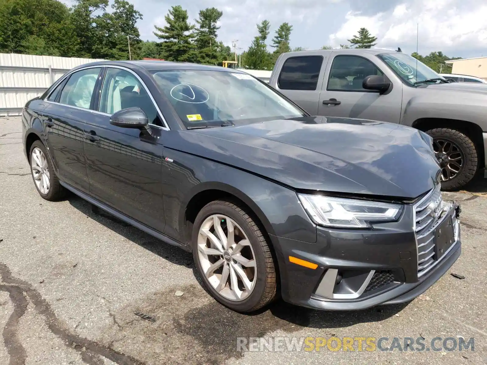 1 Photograph of a damaged car WAUENAF43KA029896 AUDI A4 2019