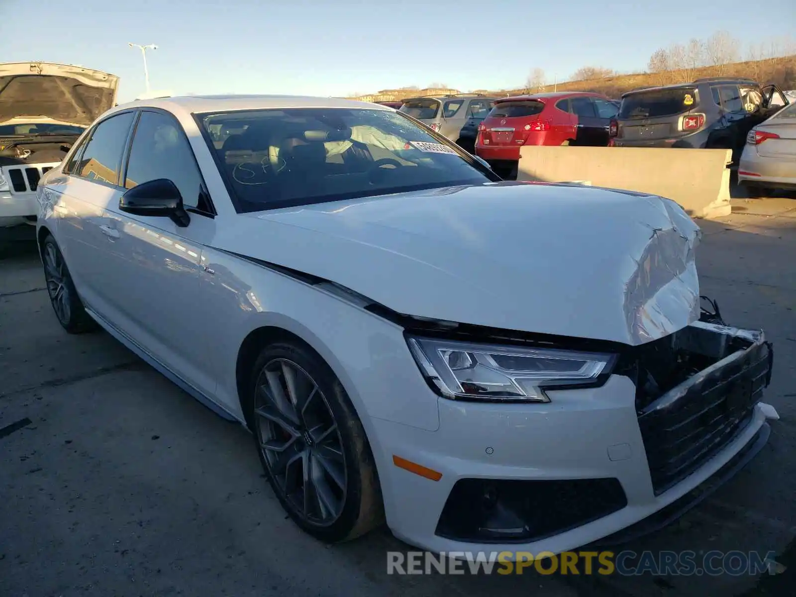 1 Photograph of a damaged car WAUENAF43KA046066 AUDI A4 2019