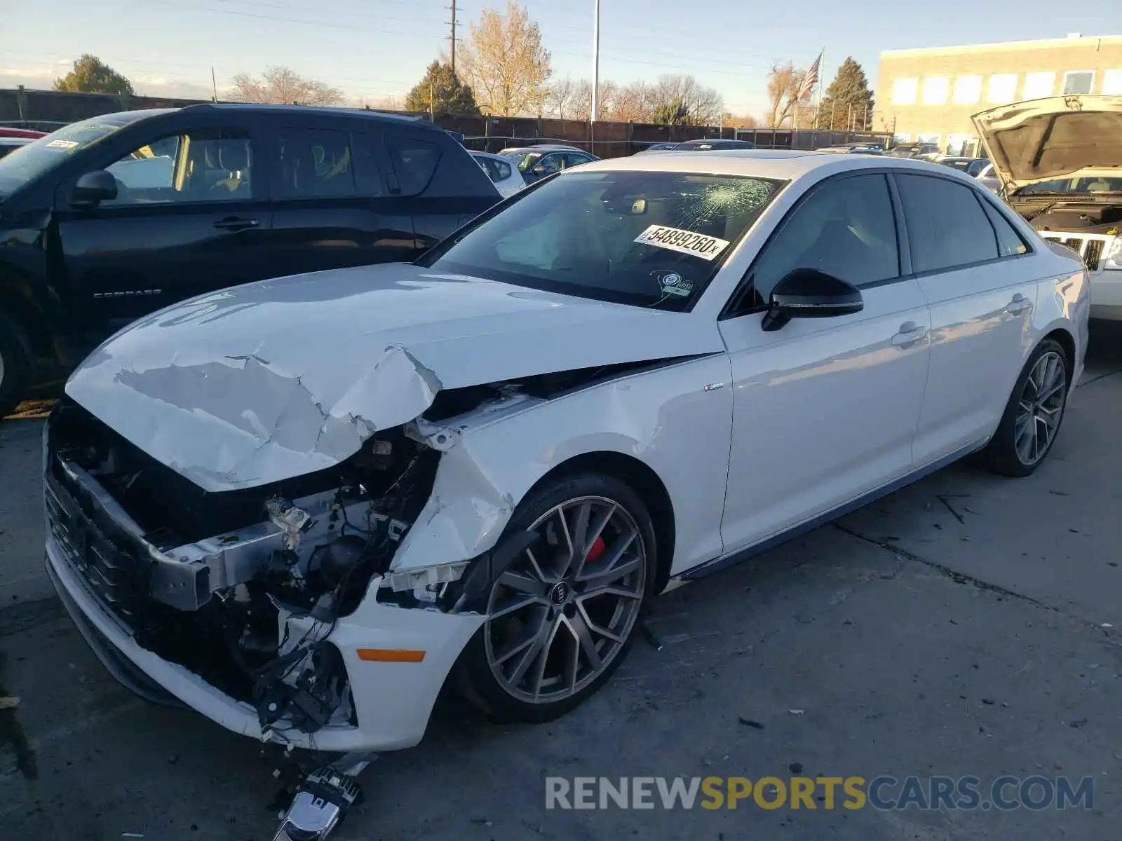 2 Photograph of a damaged car WAUENAF43KA046066 AUDI A4 2019