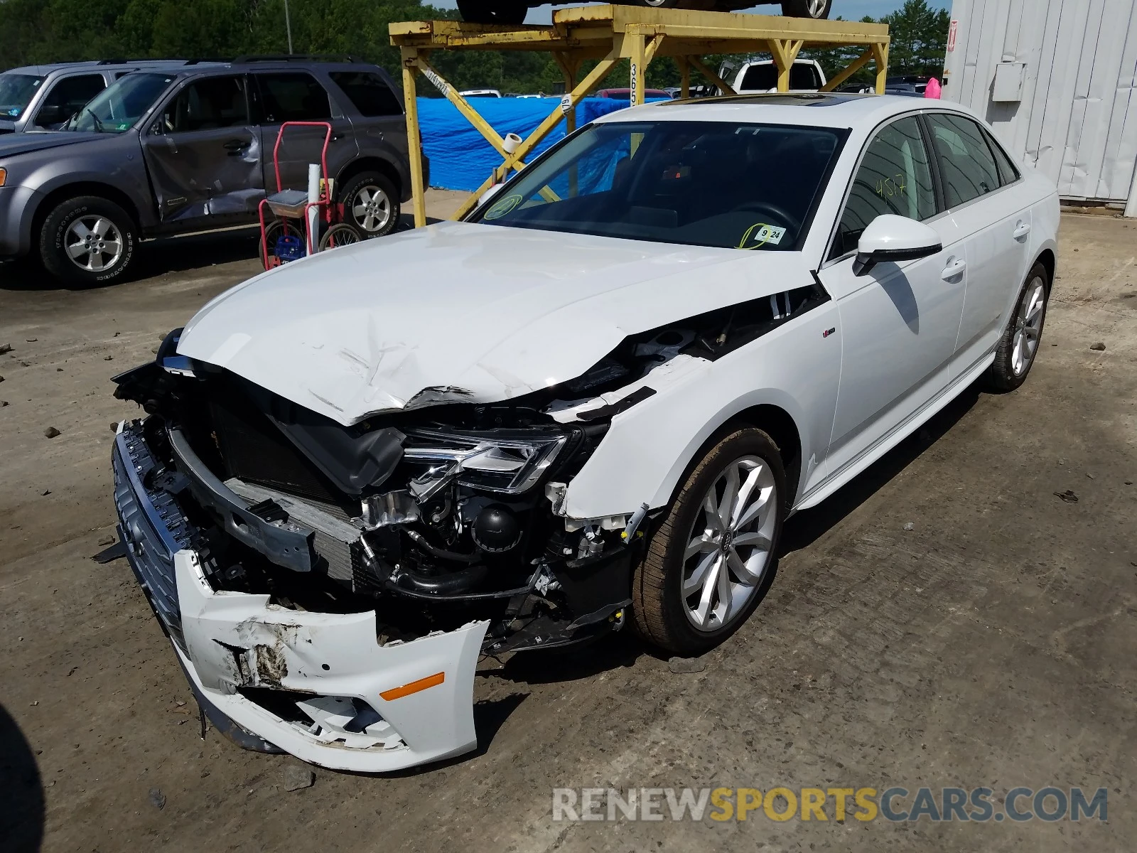 2 Photograph of a damaged car WAUENAF43KA048884 AUDI A4 2019