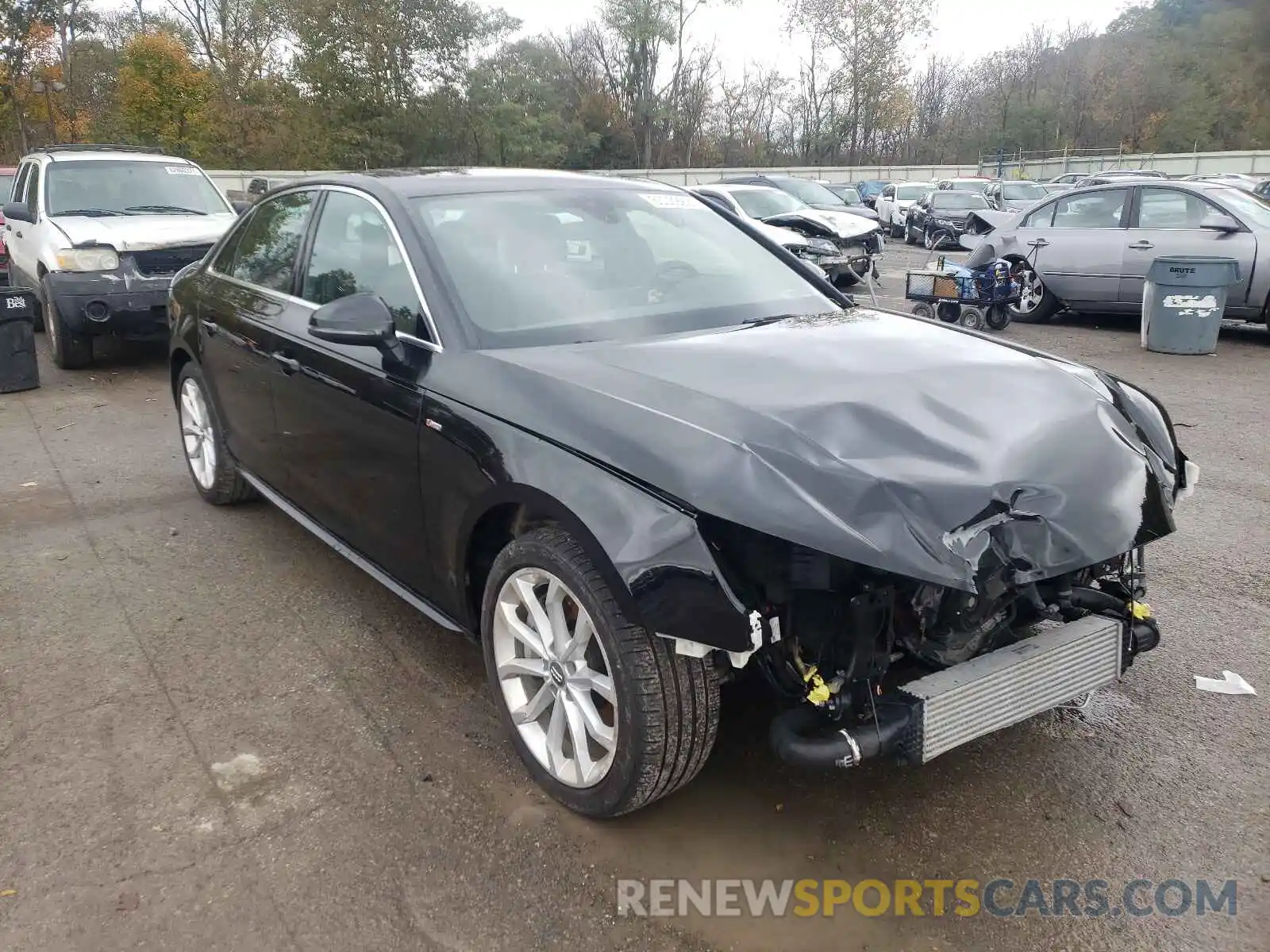 1 Photograph of a damaged car WAUENAF43KA118996 AUDI A4 2019