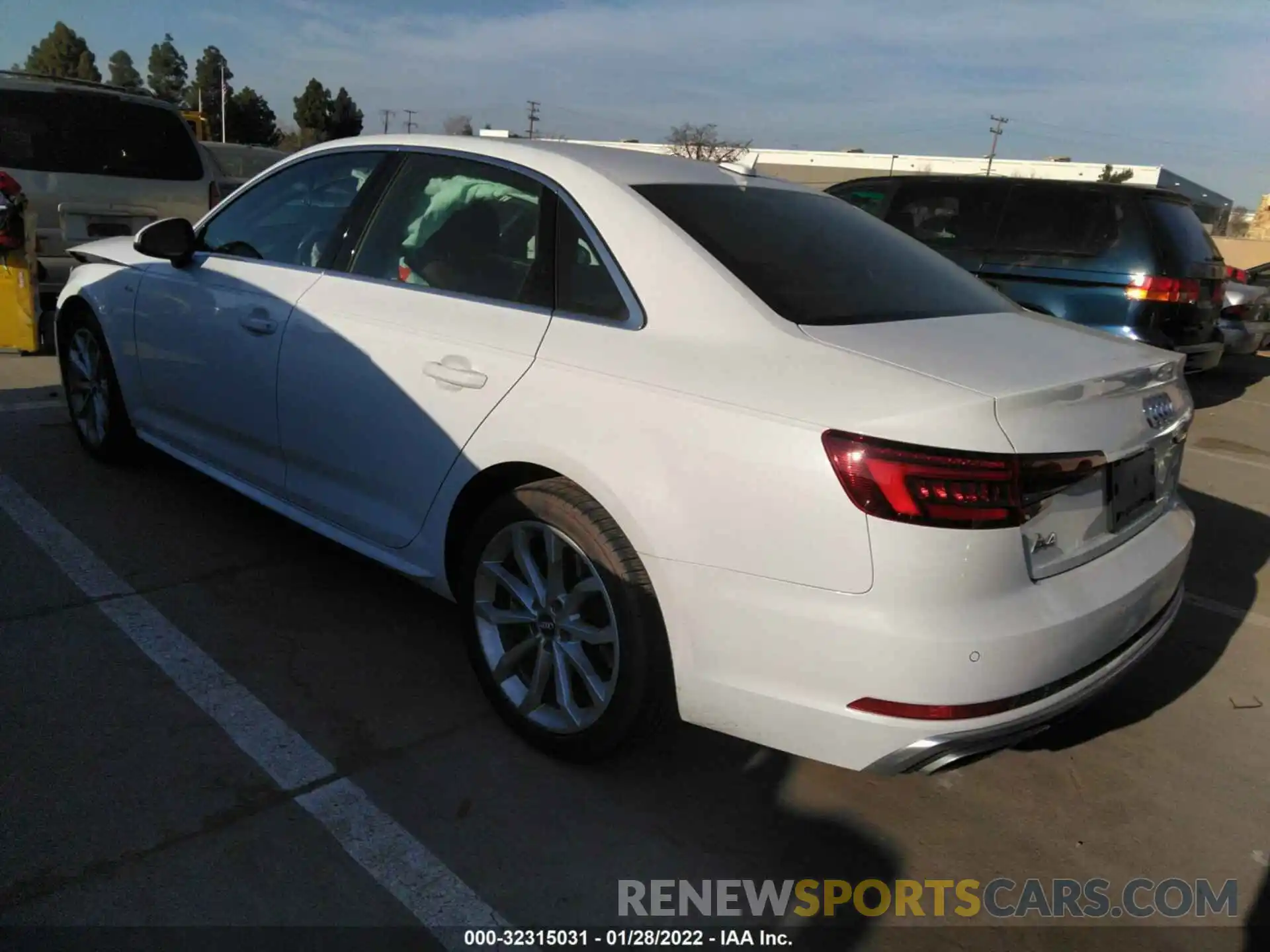 3 Photograph of a damaged car WAUENAF43KN010628 AUDI A4 2019