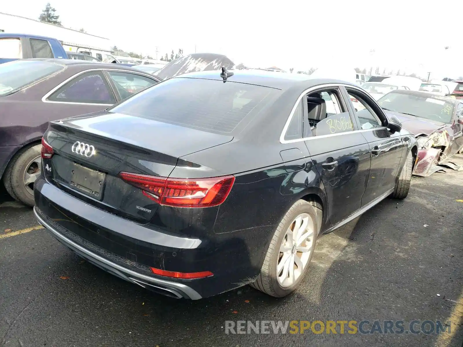 4 Фотография поврежденного автомобиля WAUENAF43KN011472 AUDI A4 2019