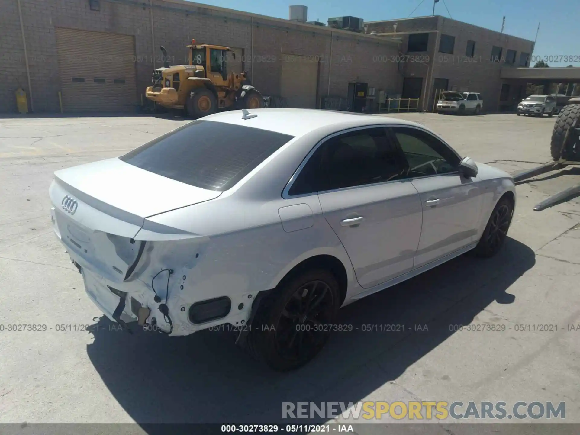 4 Photograph of a damaged car WAUENAF43KN011665 AUDI A4 2019