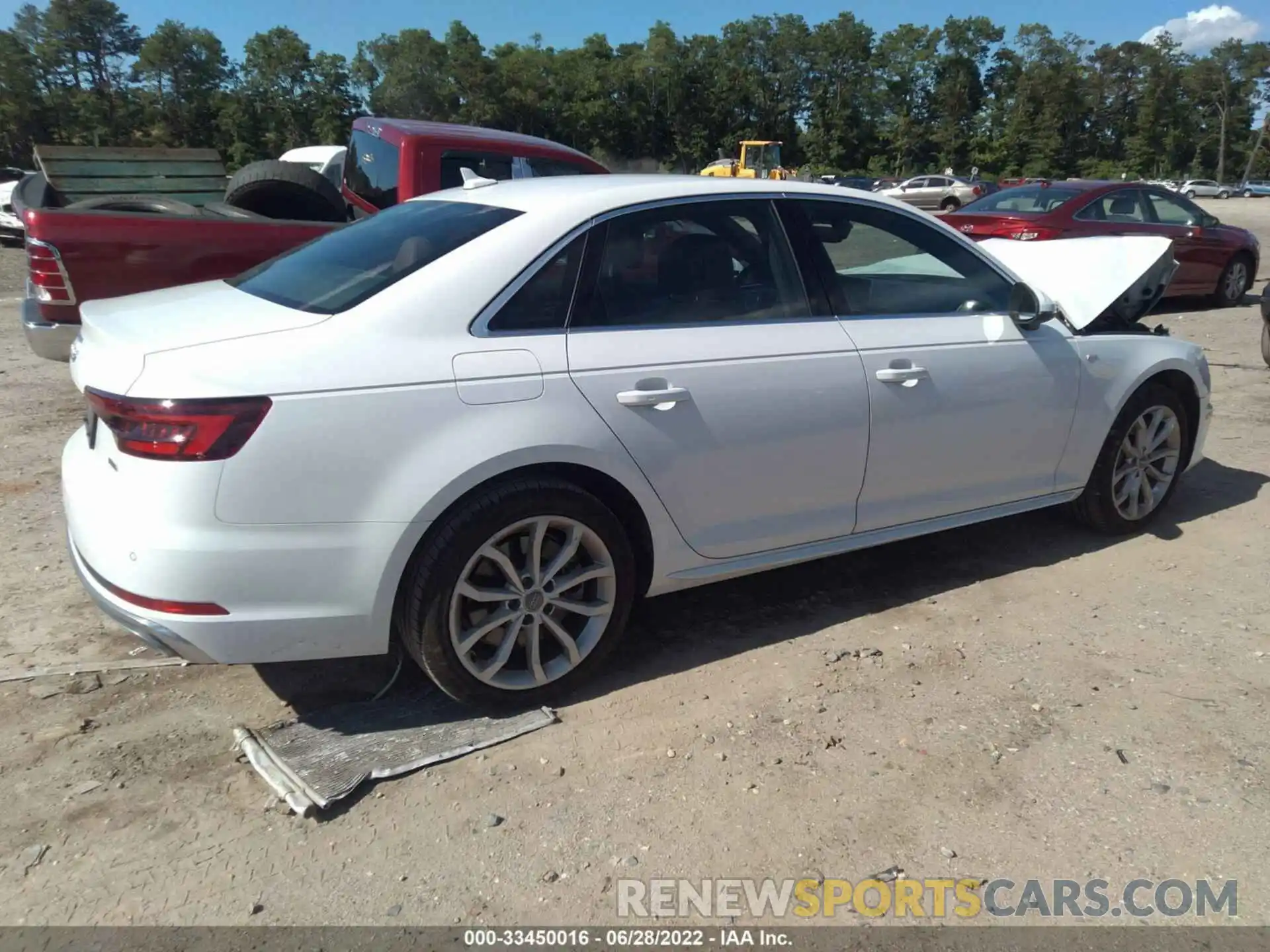 4 Photograph of a damaged car WAUENAF43KN015599 AUDI A4 2019