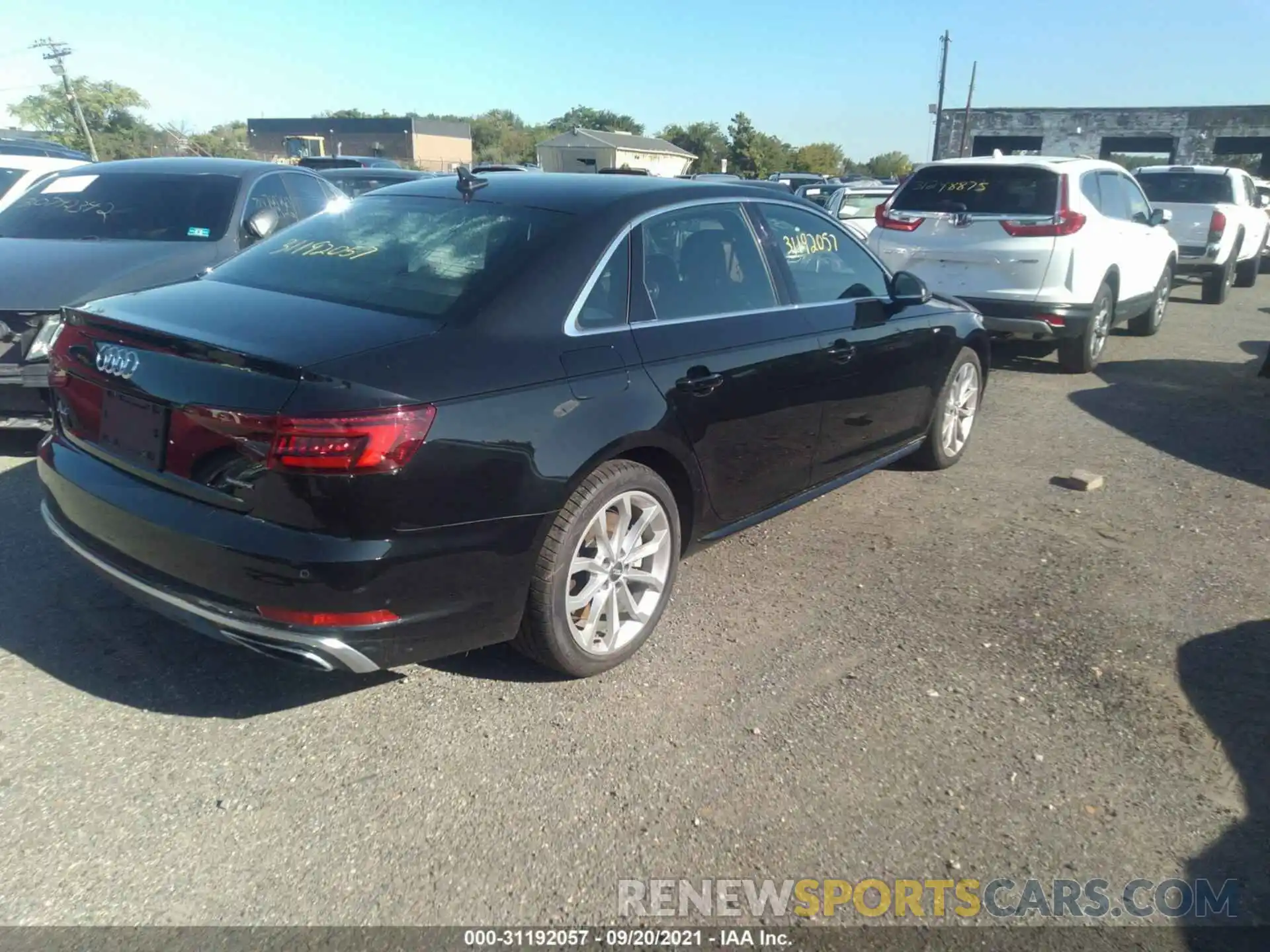 4 Photograph of a damaged car WAUENAF43KN018843 AUDI A4 2019