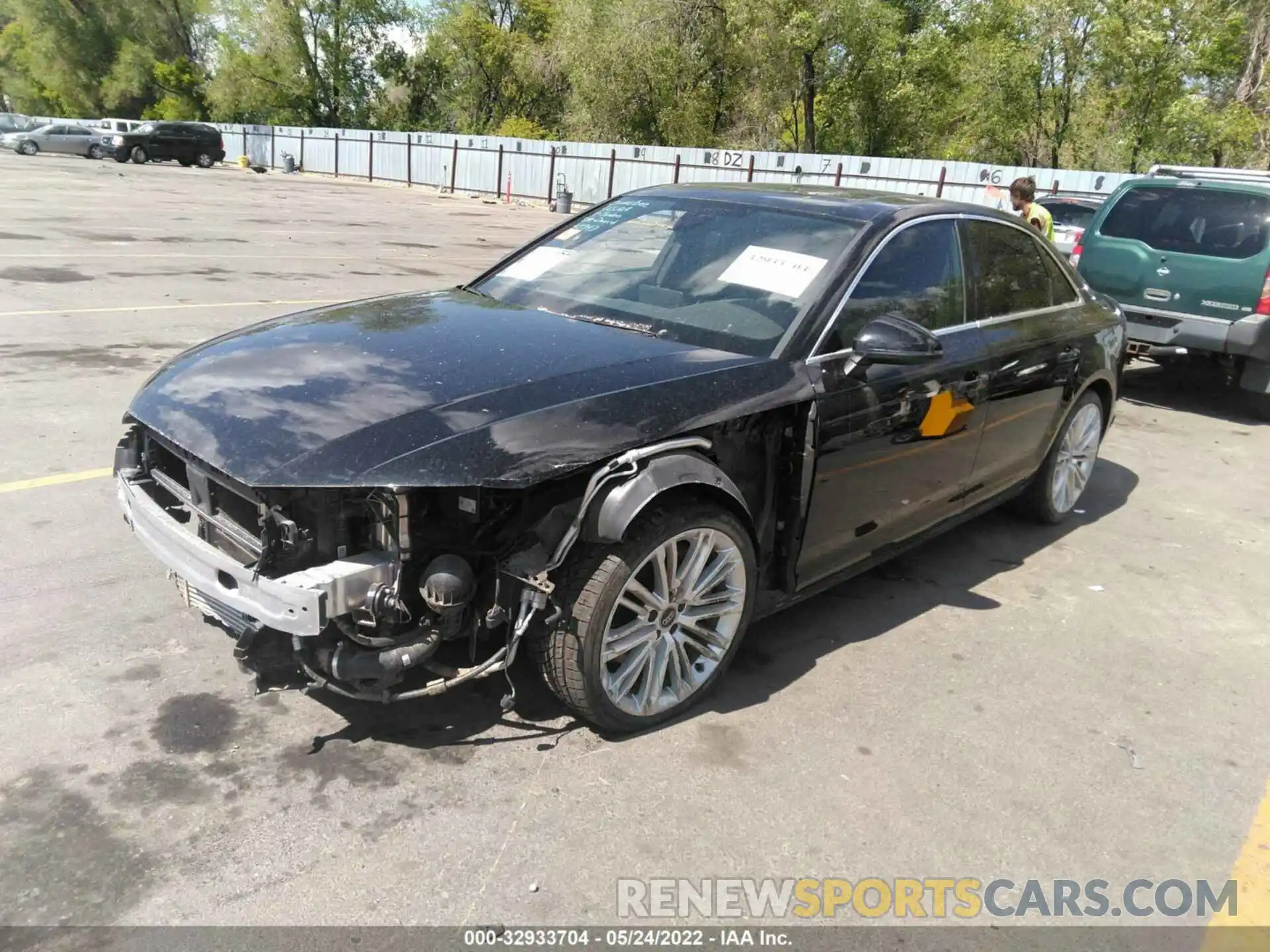 2 Photograph of a damaged car WAUENAF43KN020723 AUDI A4 2019