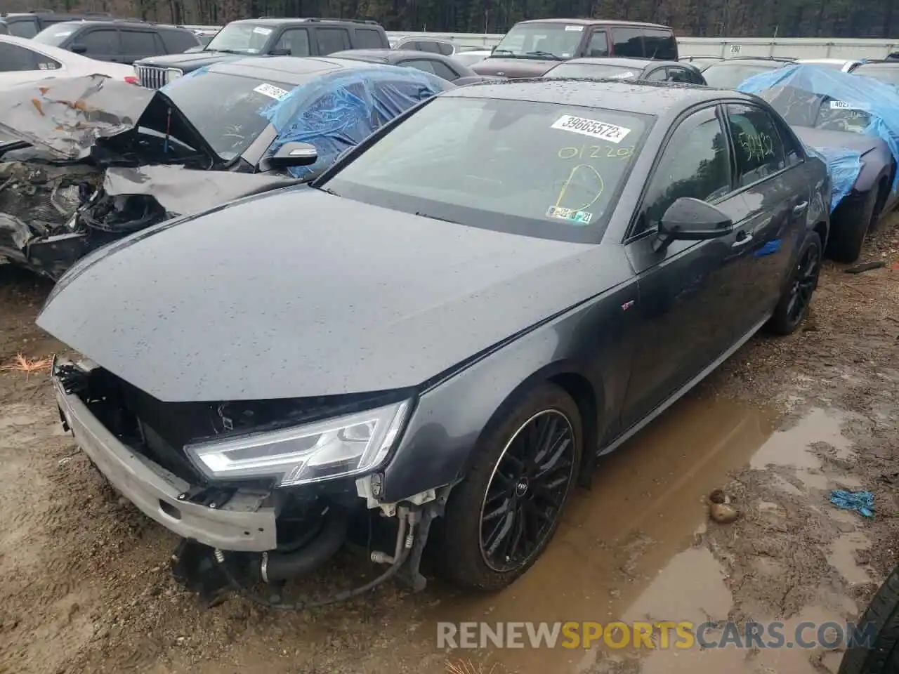 2 Photograph of a damaged car WAUENAF44KA012203 AUDI A4 2019