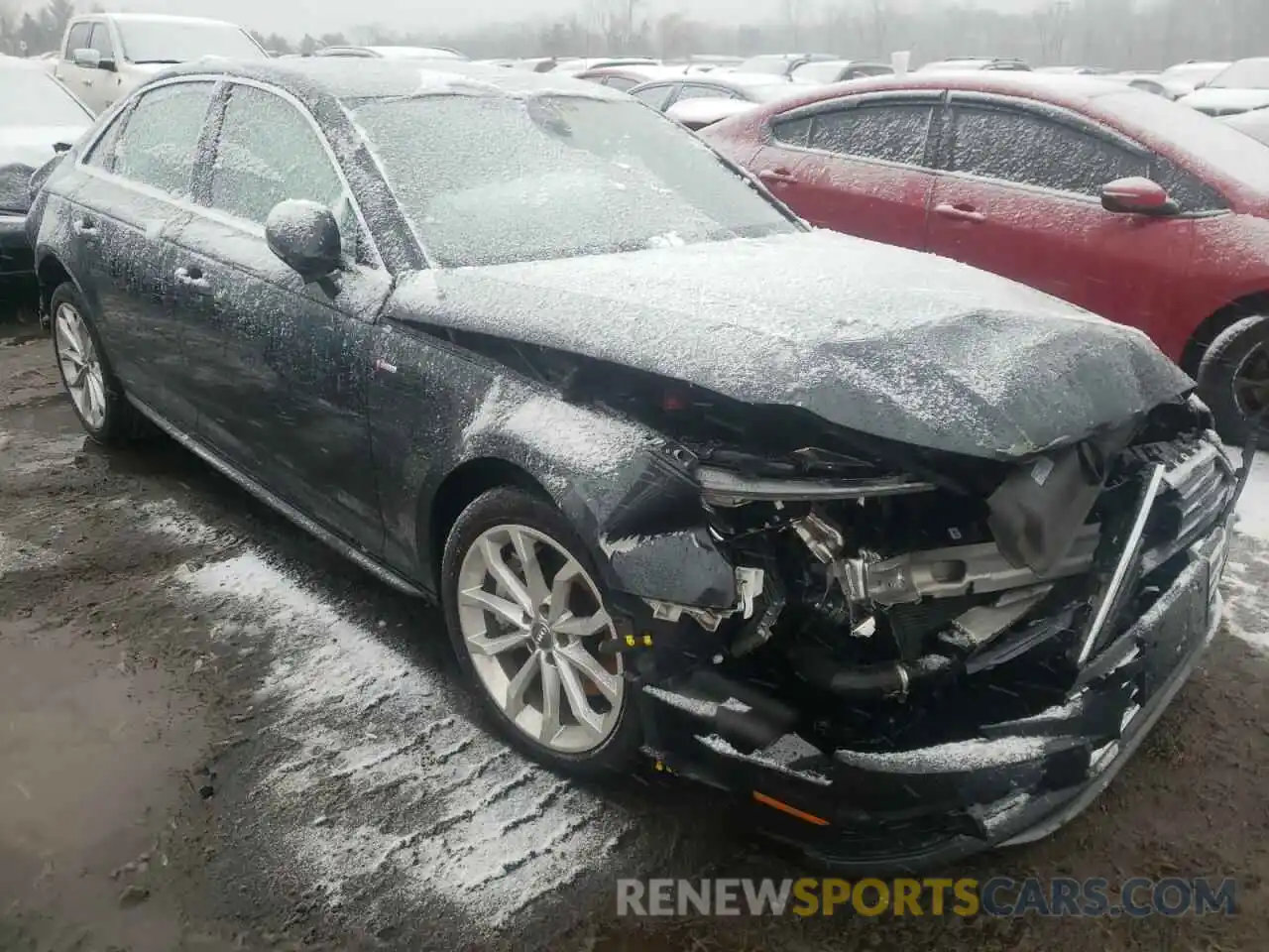 1 Photograph of a damaged car WAUENAF44KA013707 AUDI A4 2019