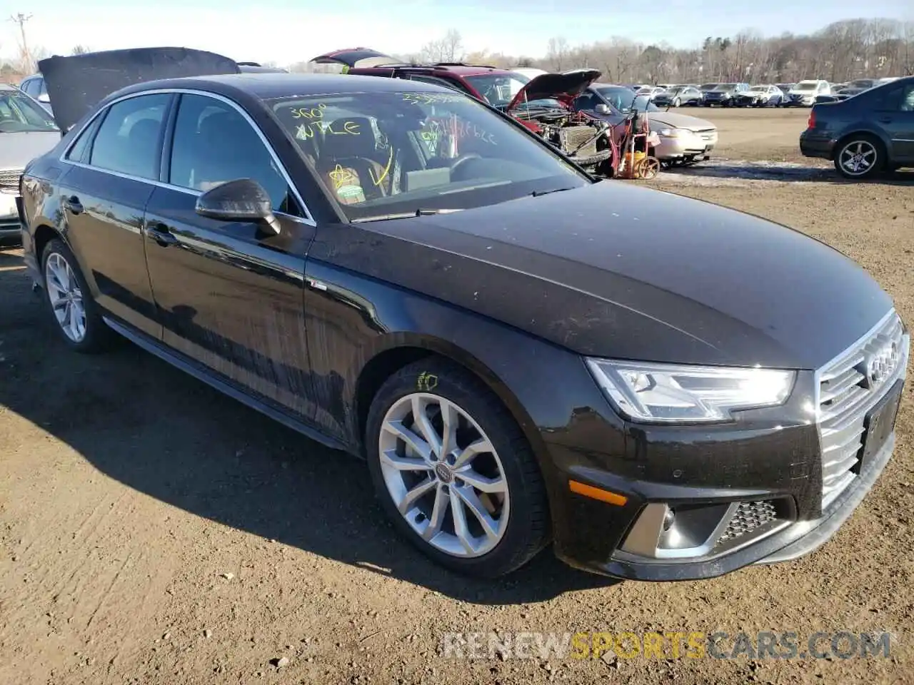 1 Photograph of a damaged car WAUENAF44KA040955 AUDI A4 2019