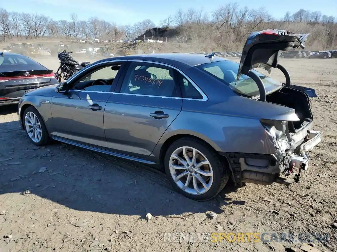 2 Photograph of a damaged car WAUENAF44KA041071 AUDI A4 2019