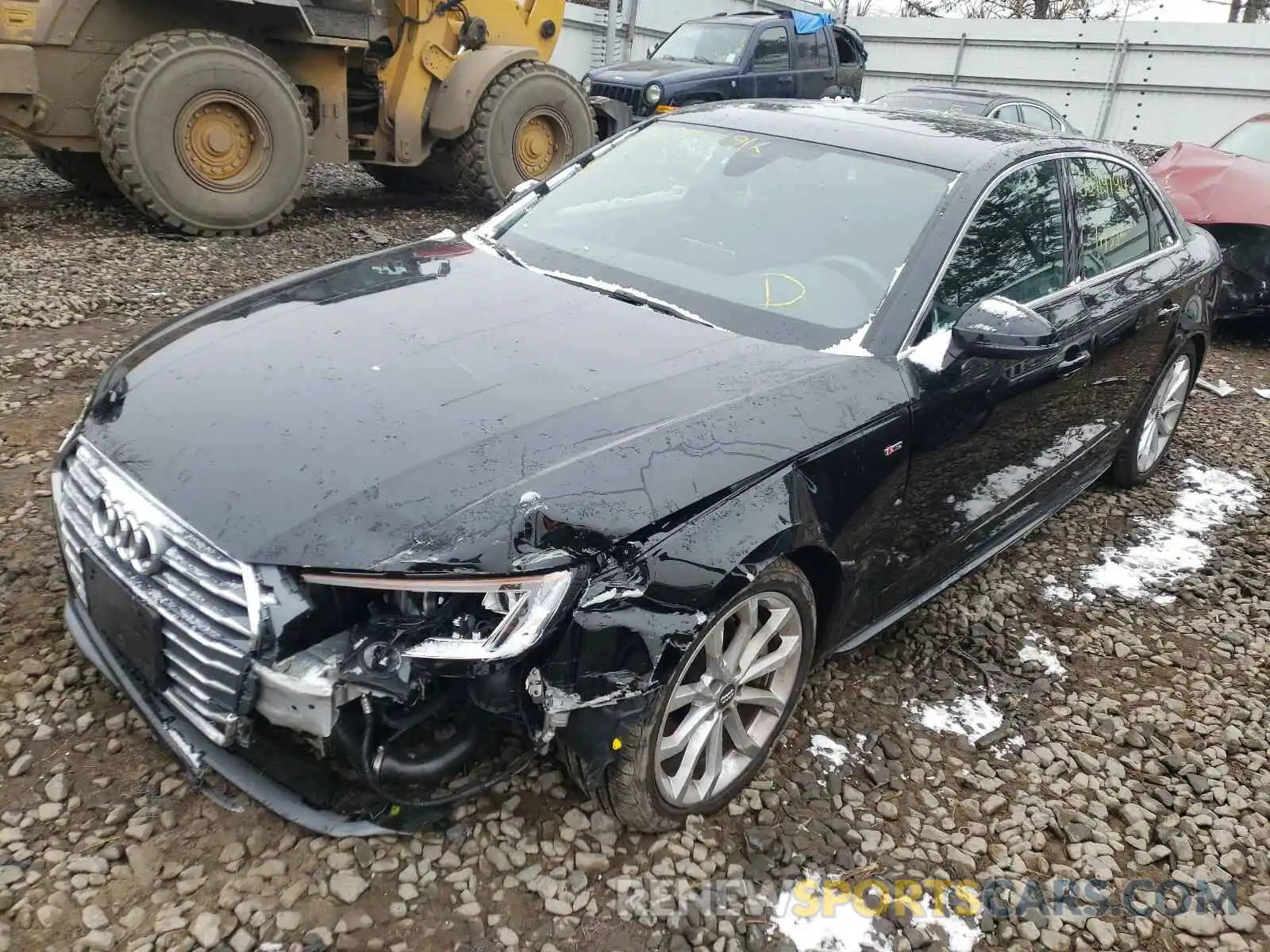 2 Photograph of a damaged car WAUENAF44KN005812 AUDI A4 2019