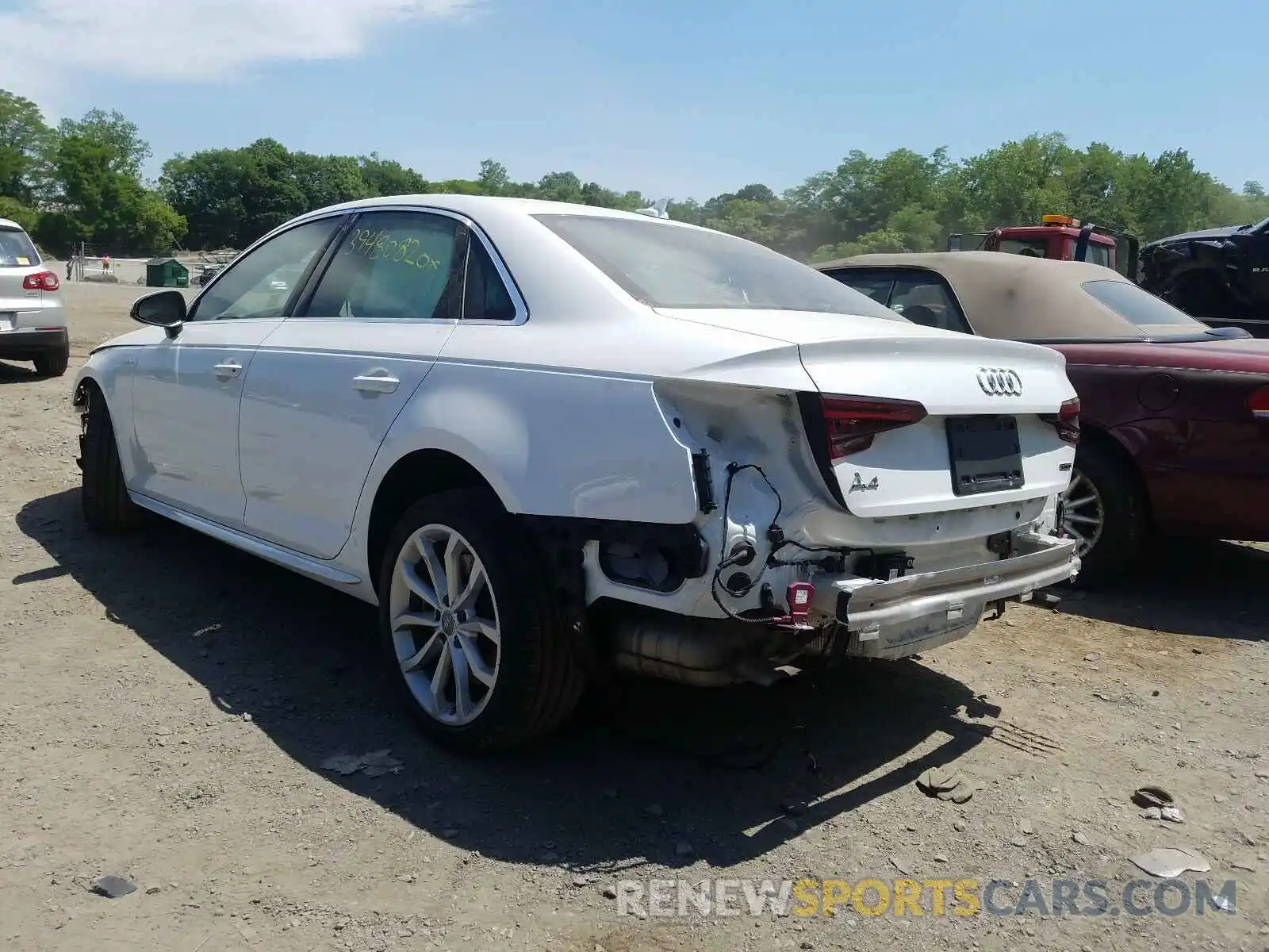 3 Photograph of a damaged car WAUENAF44KN006619 AUDI A4 2019