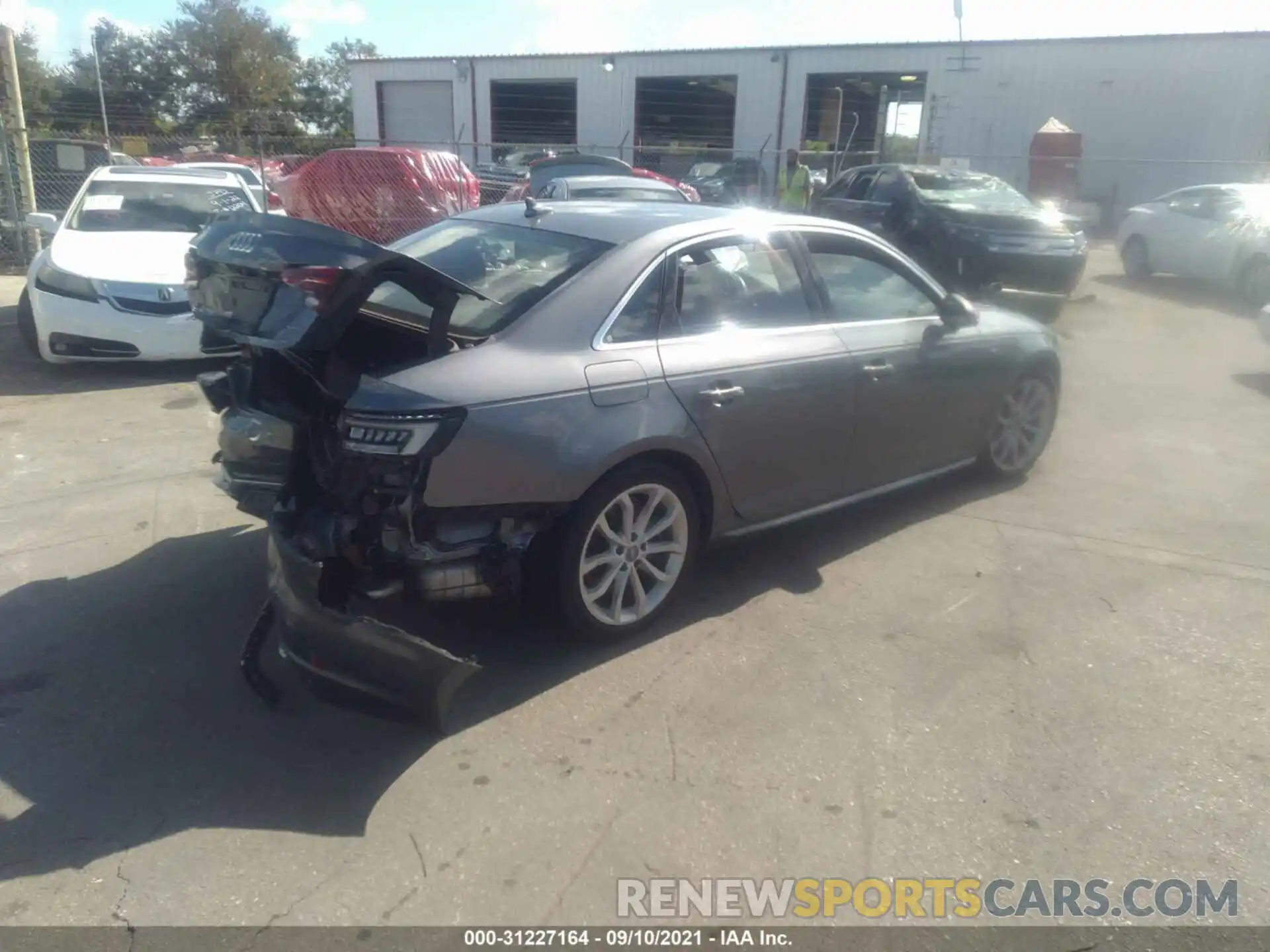 4 Photograph of a damaged car WAUENAF44KN007110 AUDI A4 2019