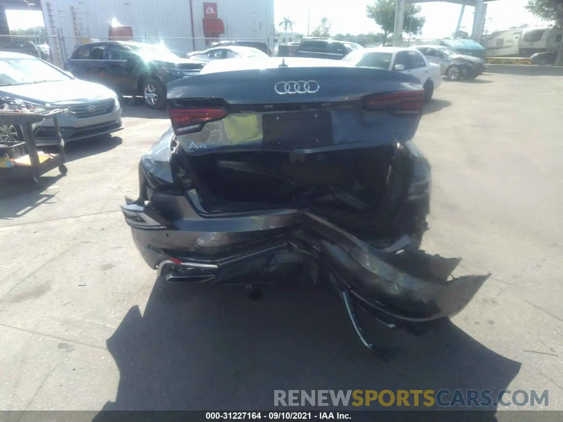 6 Photograph of a damaged car WAUENAF44KN007110 AUDI A4 2019