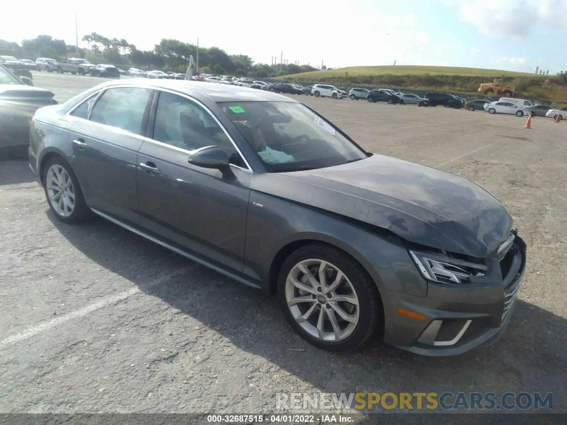 1 Photograph of a damaged car WAUENAF44KN014252 AUDI A4 2019