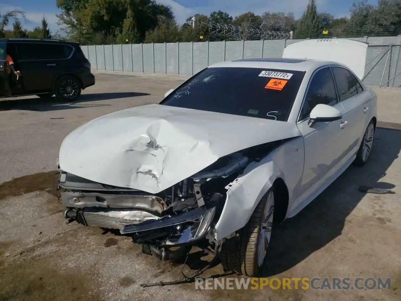 2 Photograph of a damaged car WAUENAF45KA006703 AUDI A4 2019