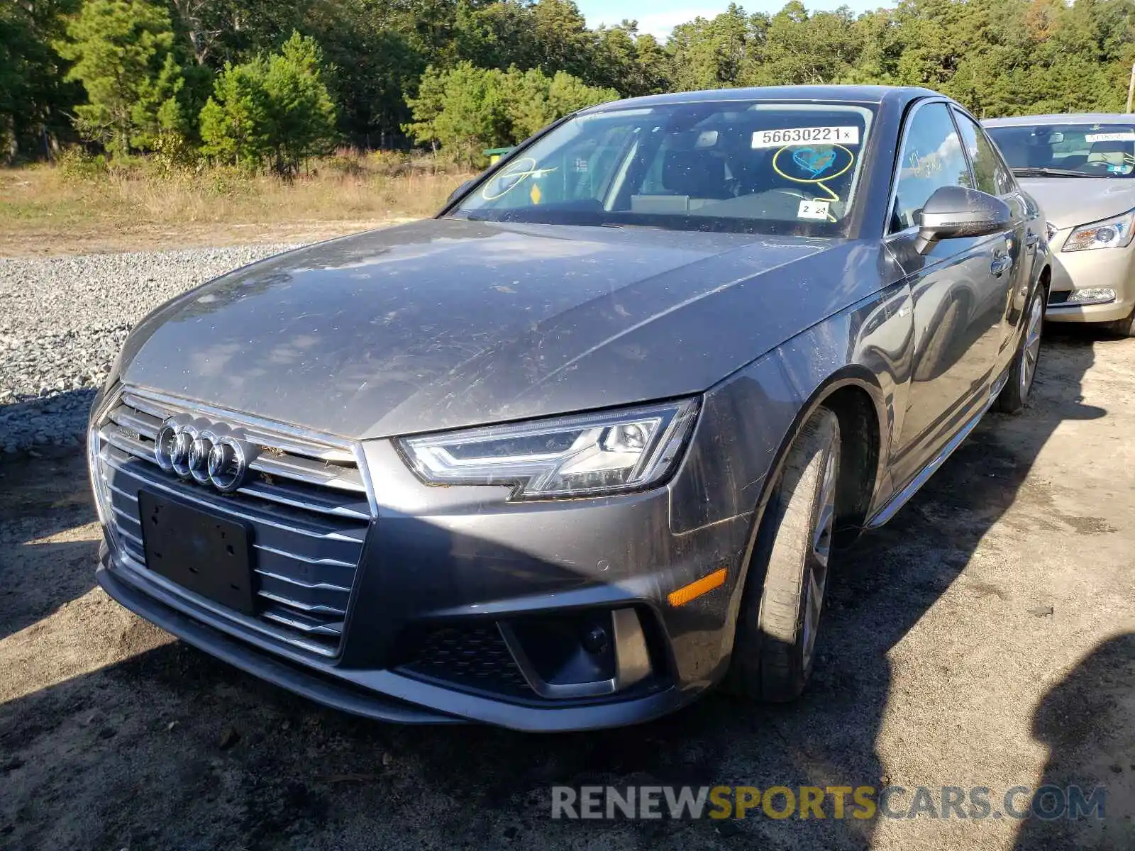 2 Photograph of a damaged car WAUENAF45KA013182 AUDI A4 2019