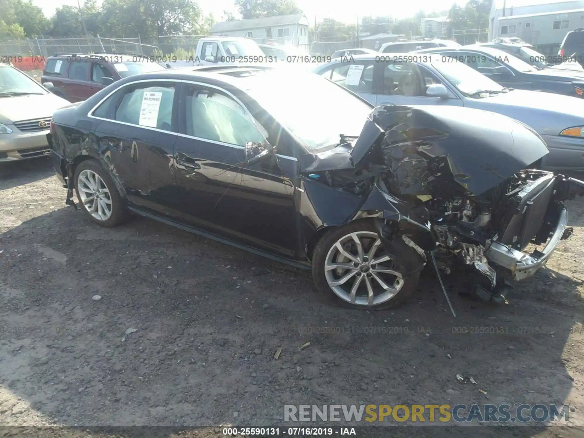 1 Photograph of a damaged car WAUENAF45KA013960 AUDI A4 2019