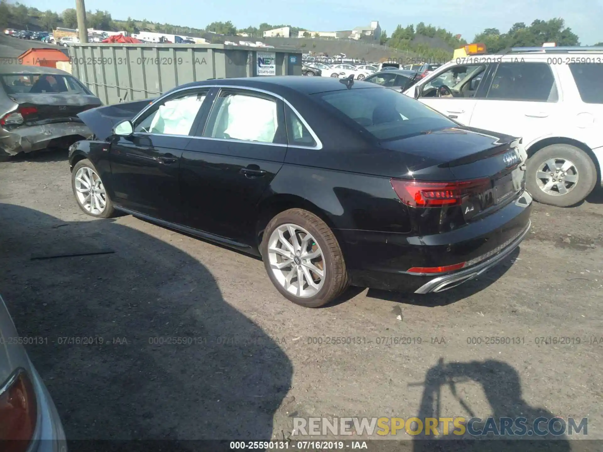 3 Photograph of a damaged car WAUENAF45KA013960 AUDI A4 2019