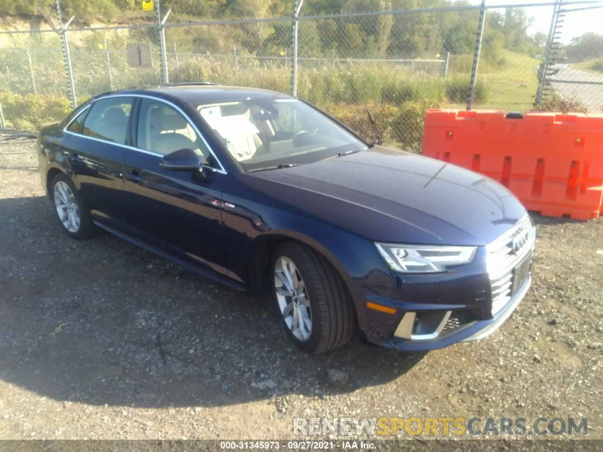 1 Photograph of a damaged car WAUENAF45KA016521 AUDI A4 2019