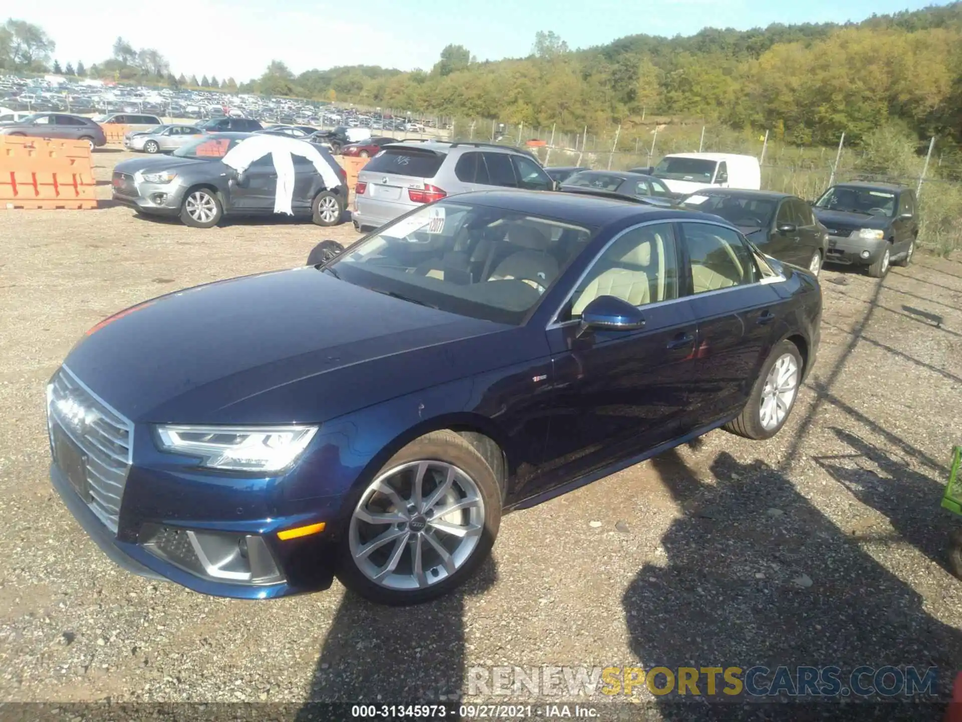 2 Photograph of a damaged car WAUENAF45KA016521 AUDI A4 2019