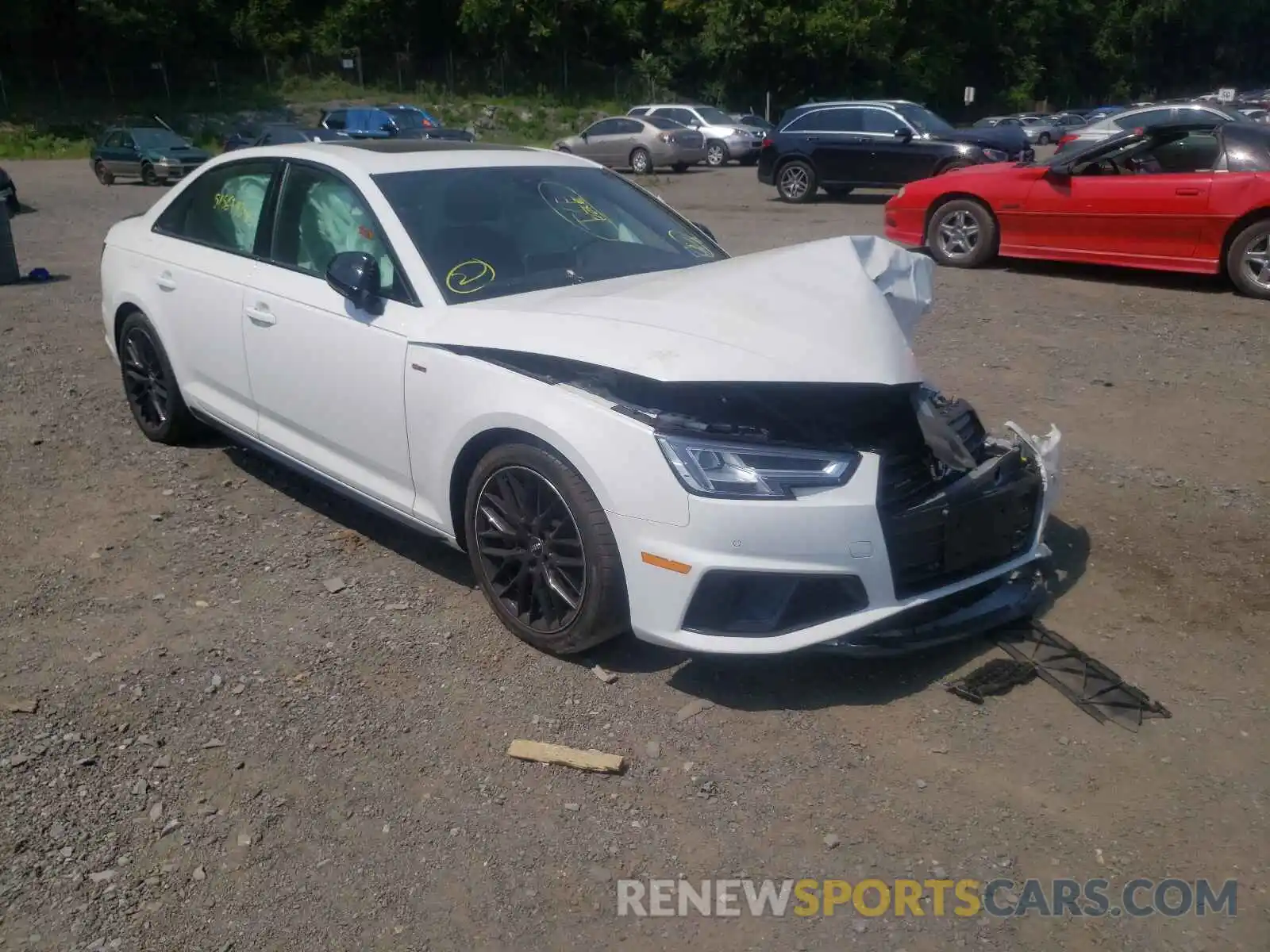 1 Photograph of a damaged car WAUENAF45KA020195 AUDI A4 2019