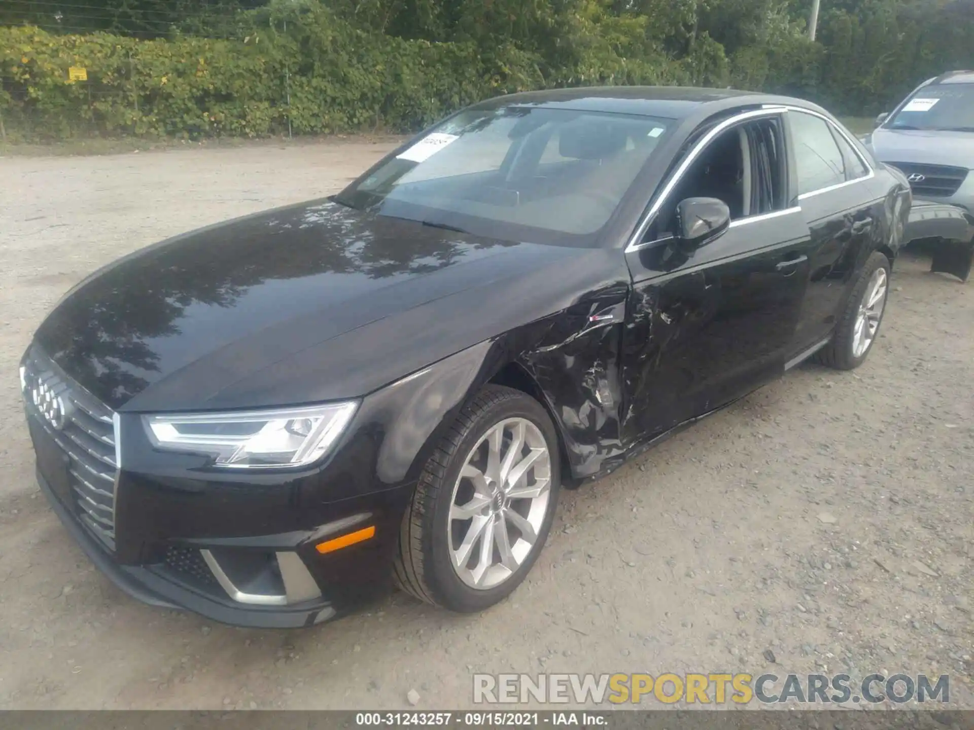 2 Photograph of a damaged car WAUENAF45KA070451 AUDI A4 2019