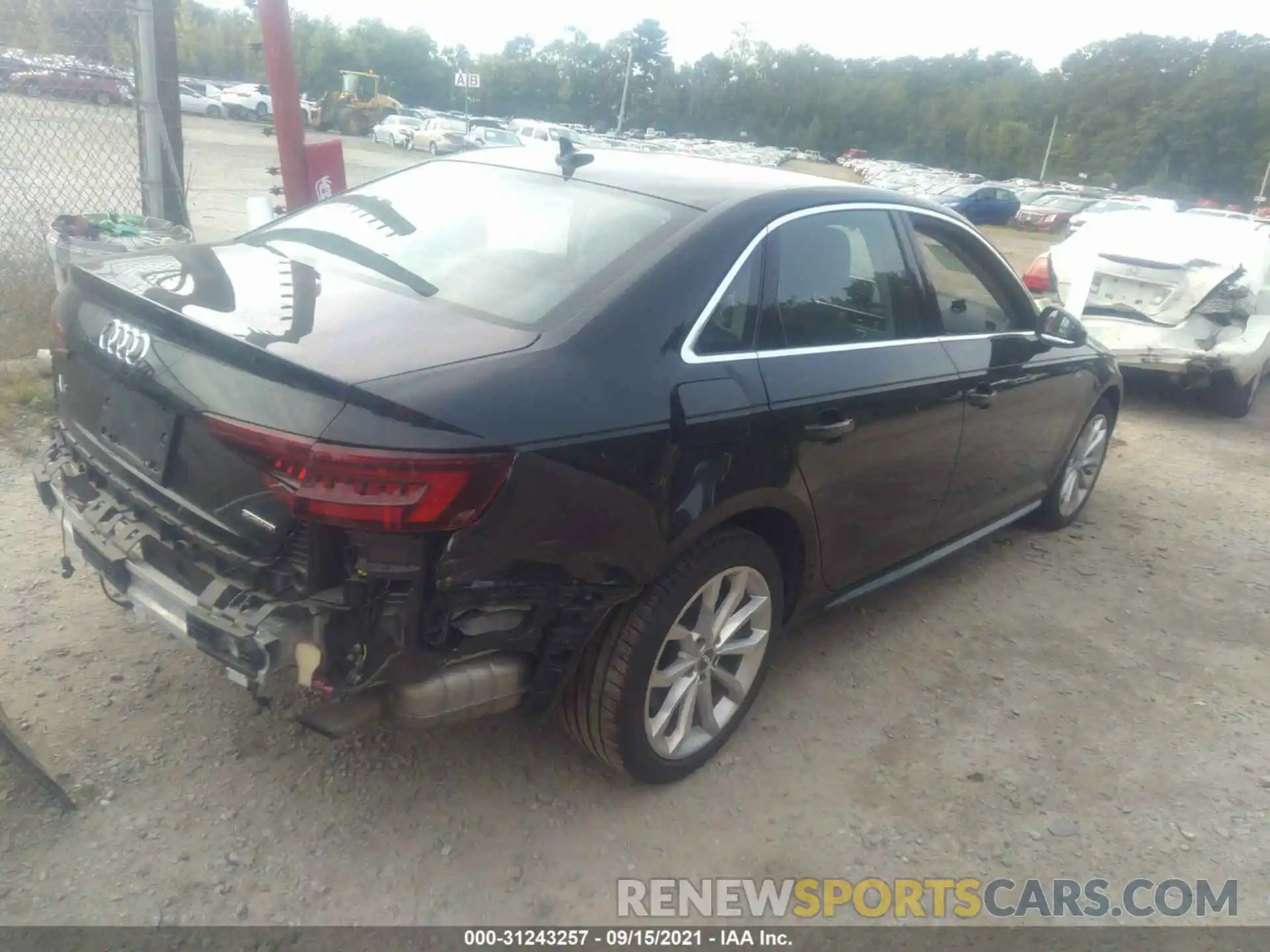 4 Photograph of a damaged car WAUENAF45KA070451 AUDI A4 2019