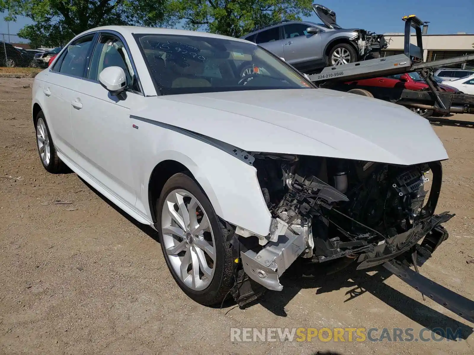 1 Photograph of a damaged car WAUENAF45KA108891 AUDI A4 2019