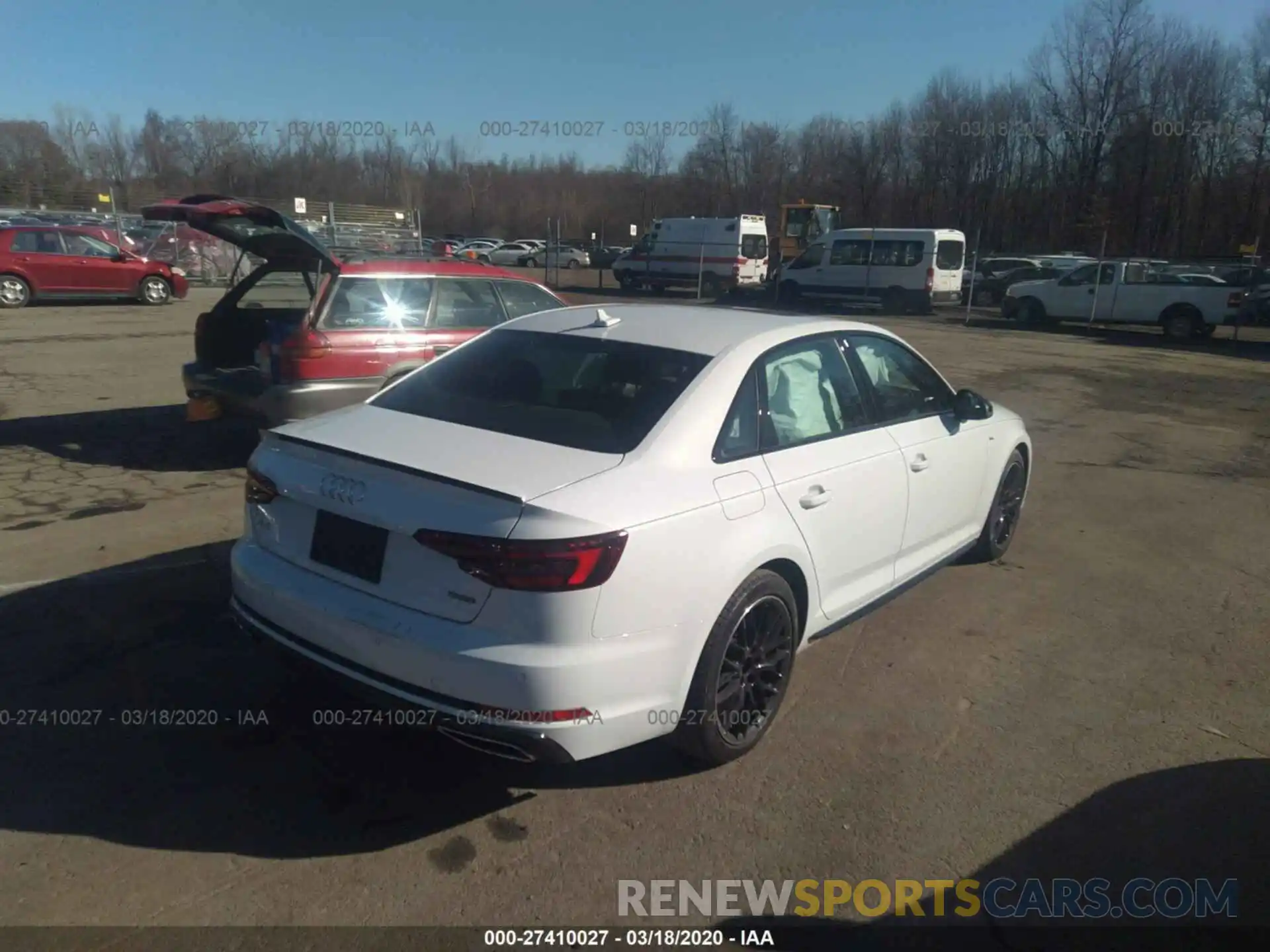 4 Photograph of a damaged car WAUENAF45KN003146 AUDI A4 2019