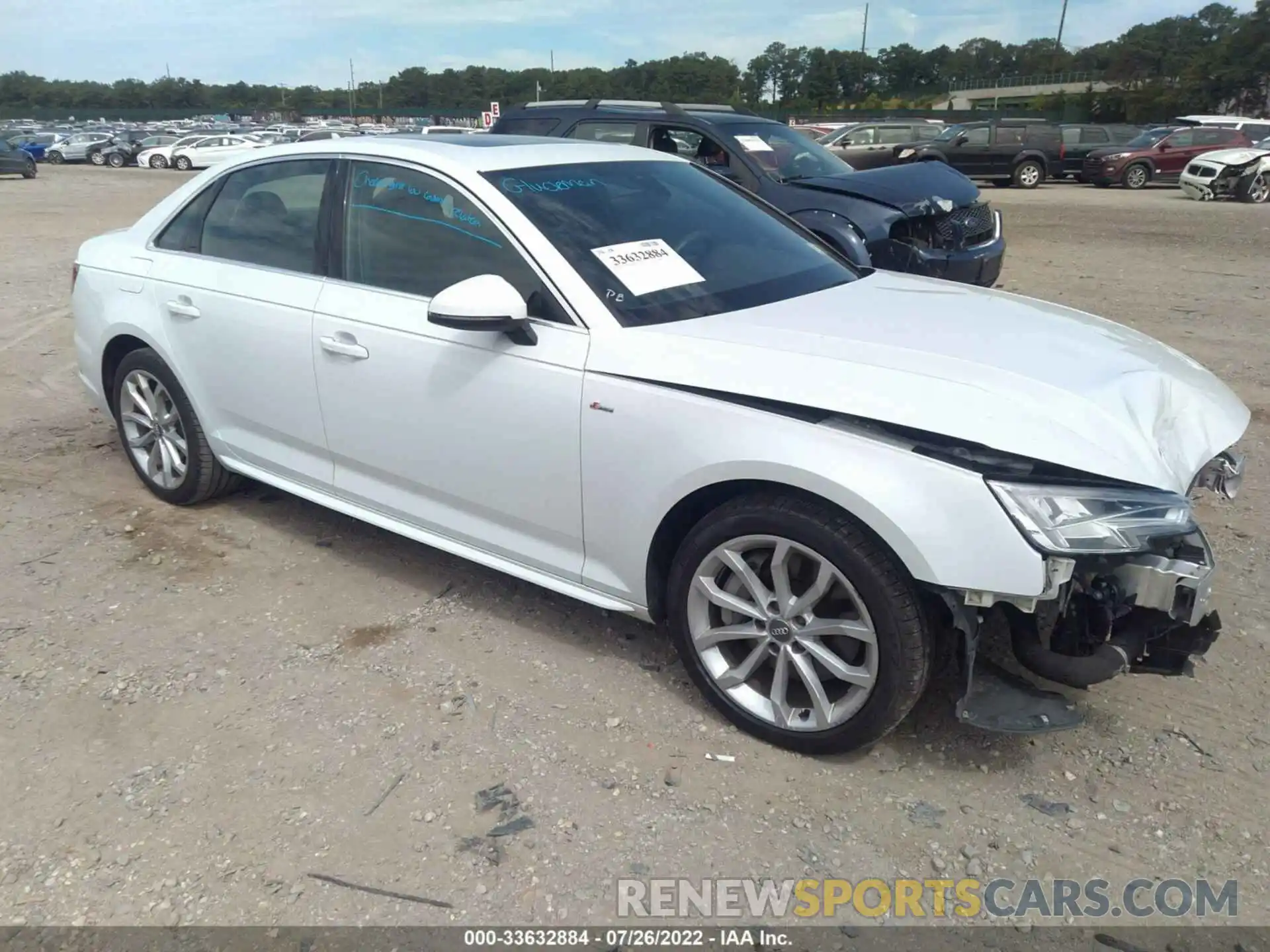 1 Photograph of a damaged car WAUENAF45KN006273 AUDI A4 2019