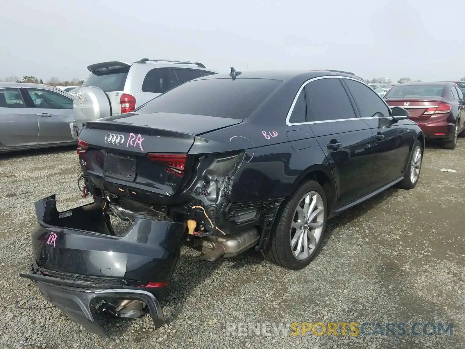 4 Фотография поврежденного автомобиля WAUENAF45KN015393 AUDI A4 2019