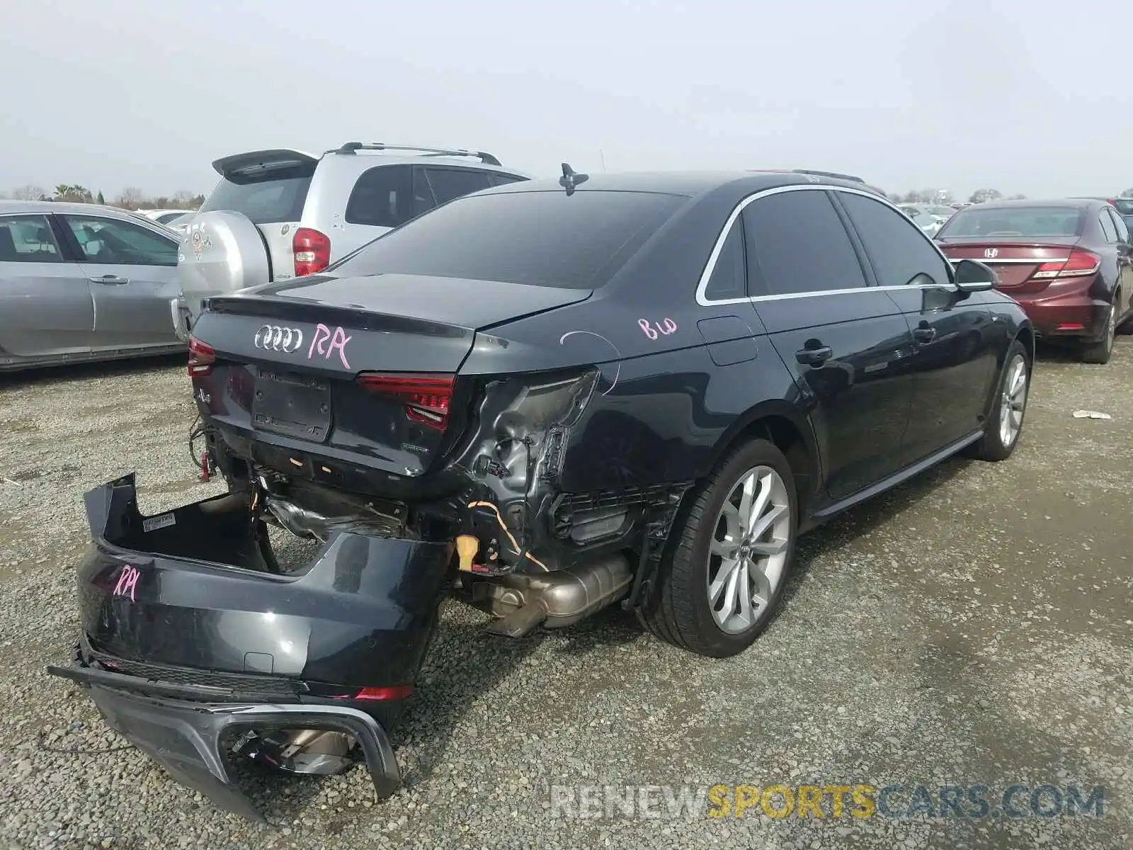 4 Photograph of a damaged car WAUENAF45KN015393 AUDI A4 2019