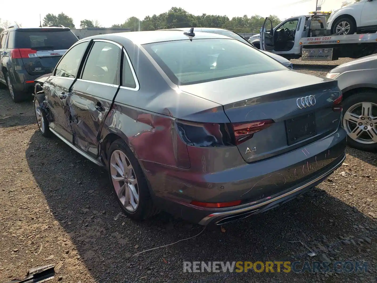 3 Photograph of a damaged car WAUENAF46KA008086 AUDI A4 2019