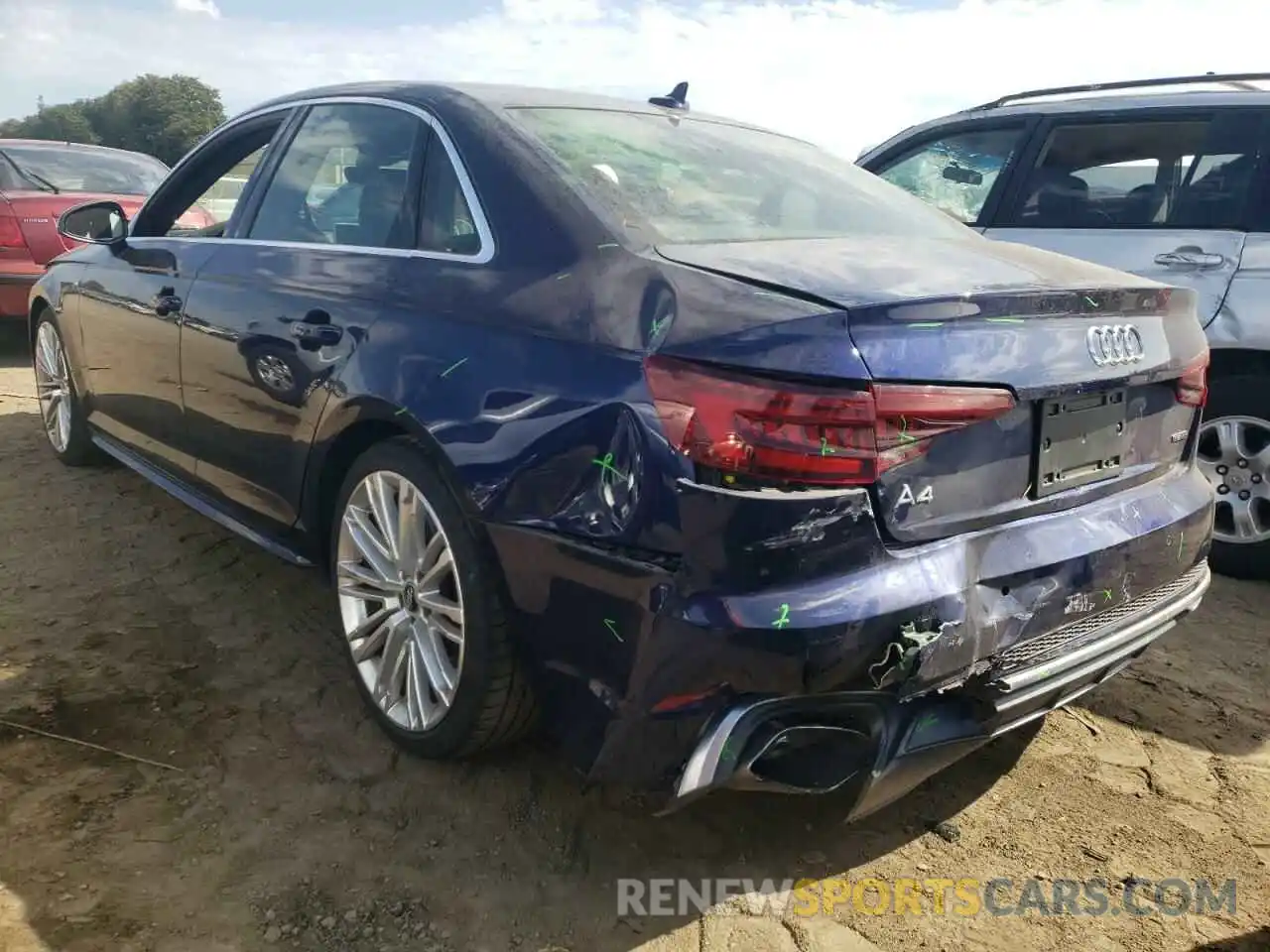 9 Photograph of a damaged car WAUENAF46KA043209 AUDI A4 2019