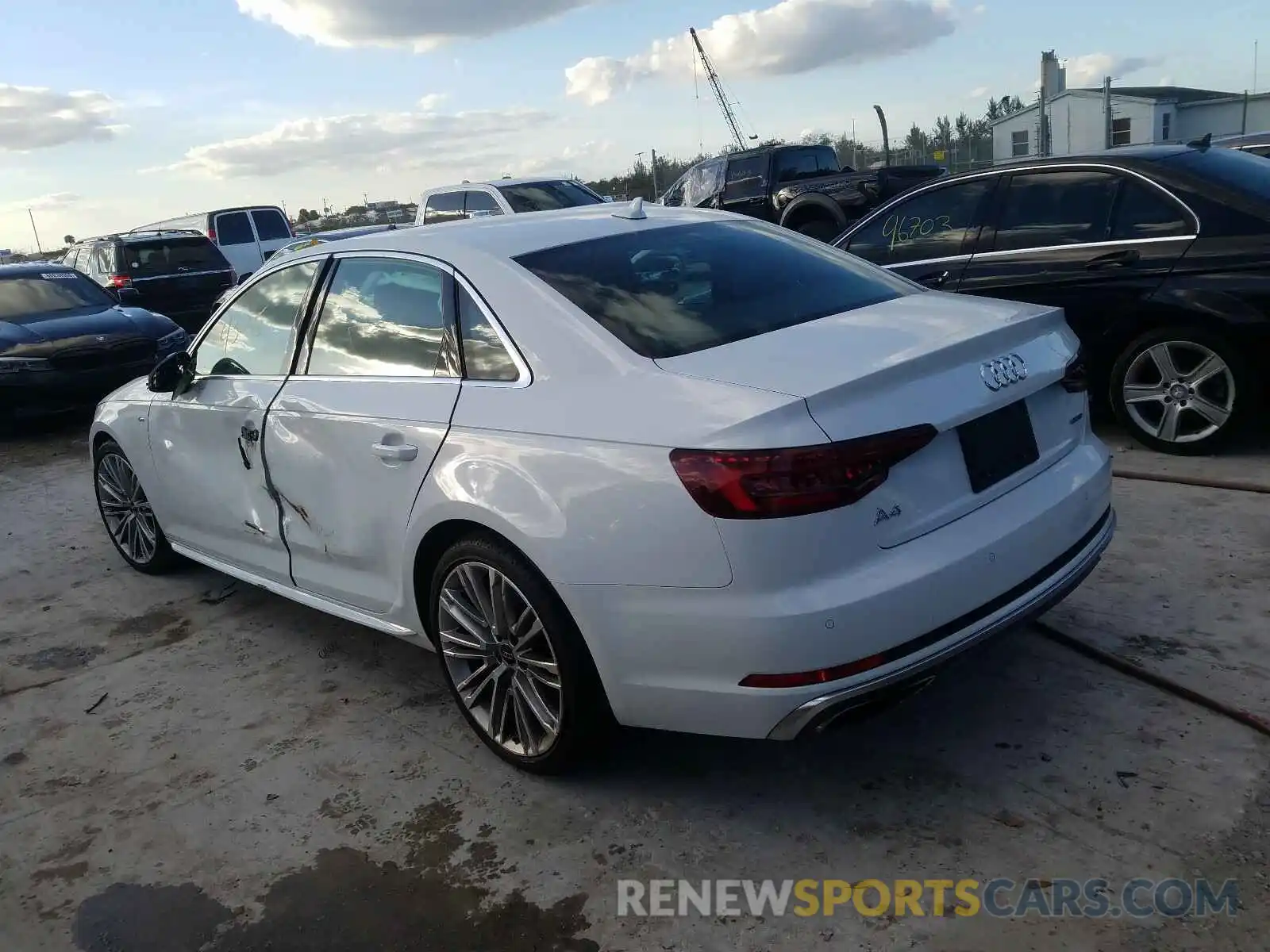 3 Photograph of a damaged car WAUENAF46KA053254 AUDI A4 2019