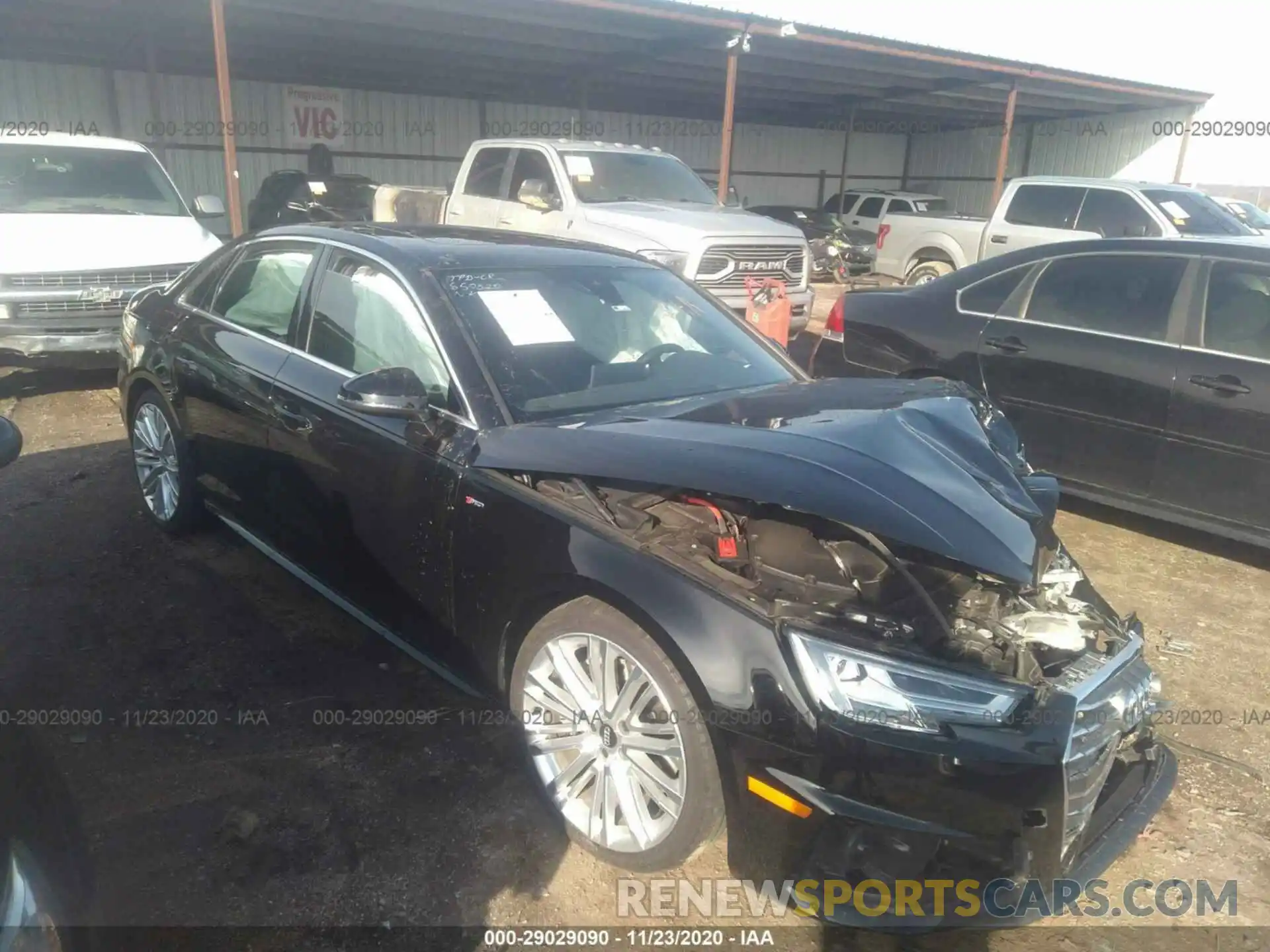 1 Photograph of a damaged car WAUENAF46KA057367 AUDI A4 2019