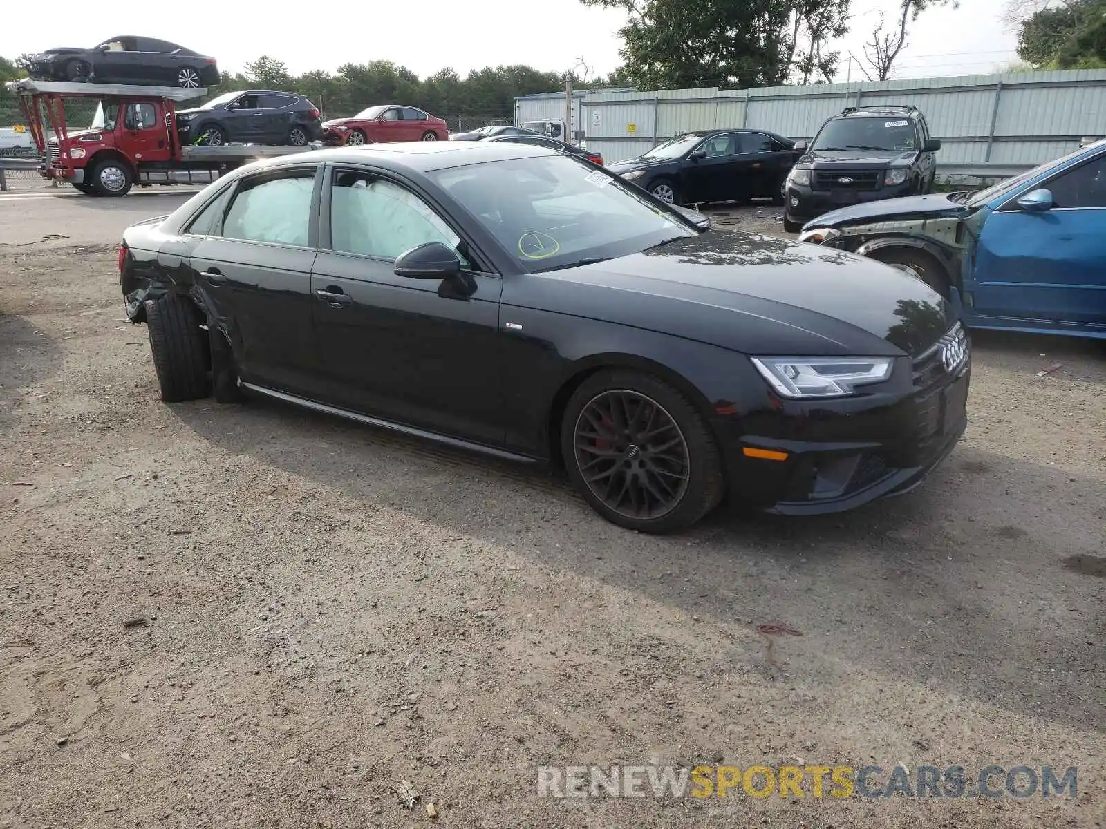 1 Photograph of a damaged car WAUENAF46KA060995 AUDI A4 2019