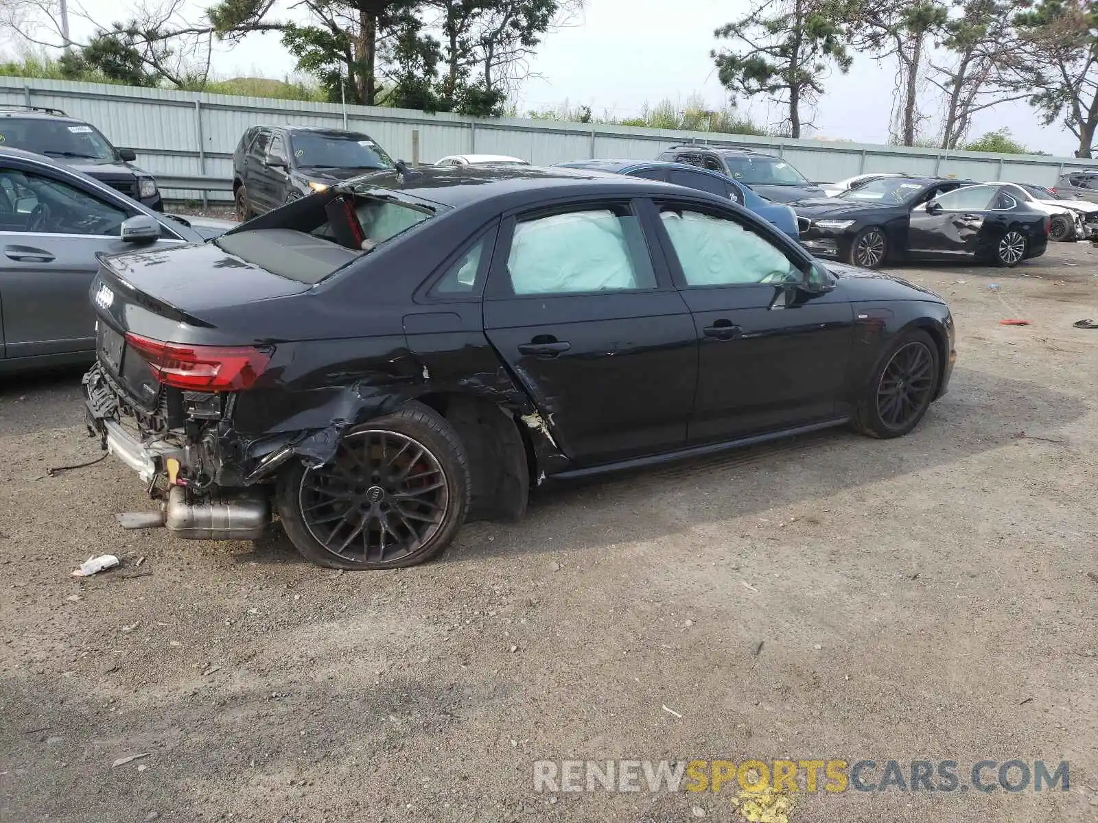 4 Photograph of a damaged car WAUENAF46KA060995 AUDI A4 2019